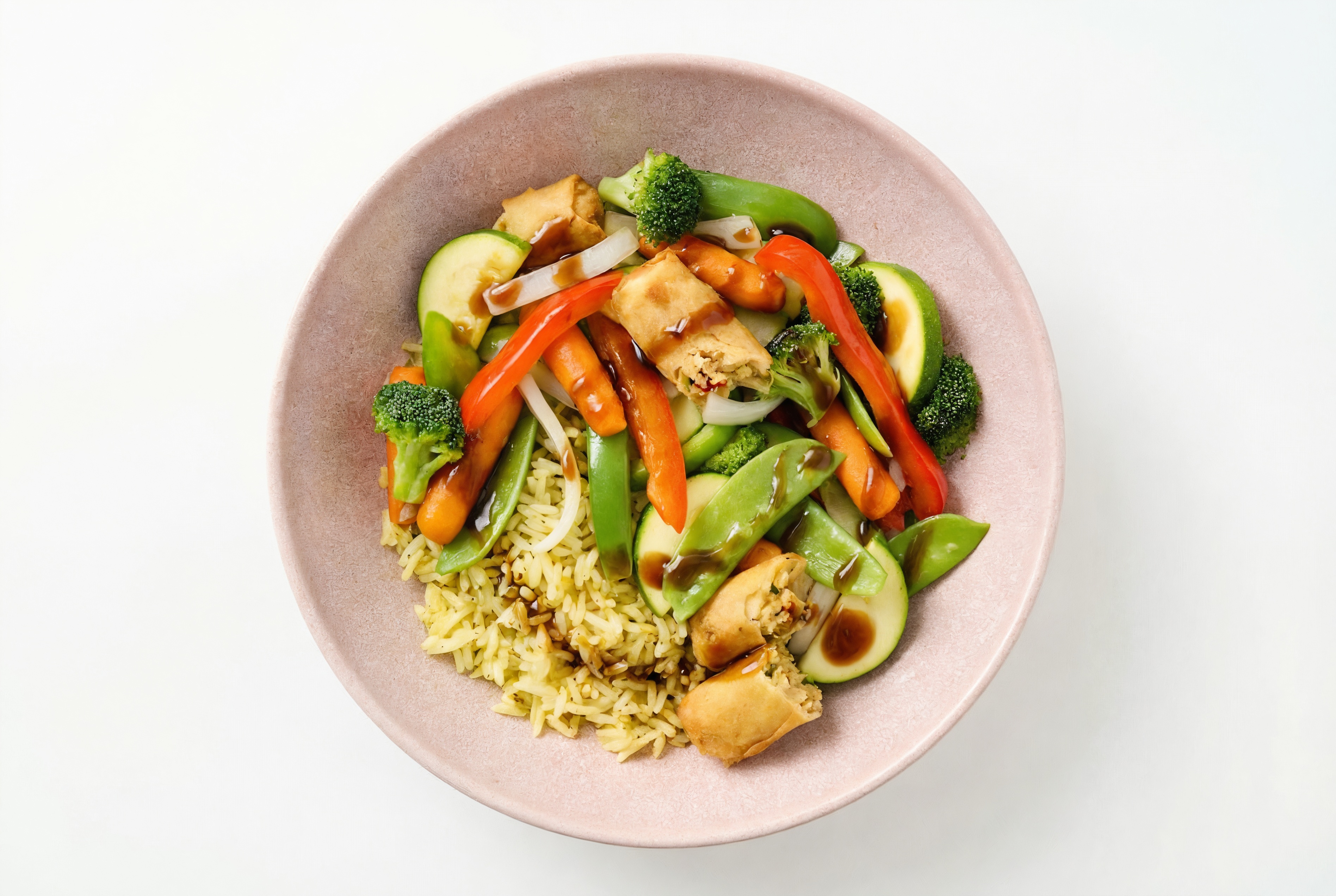 Teriyaki Spring Roll Grain Bowl