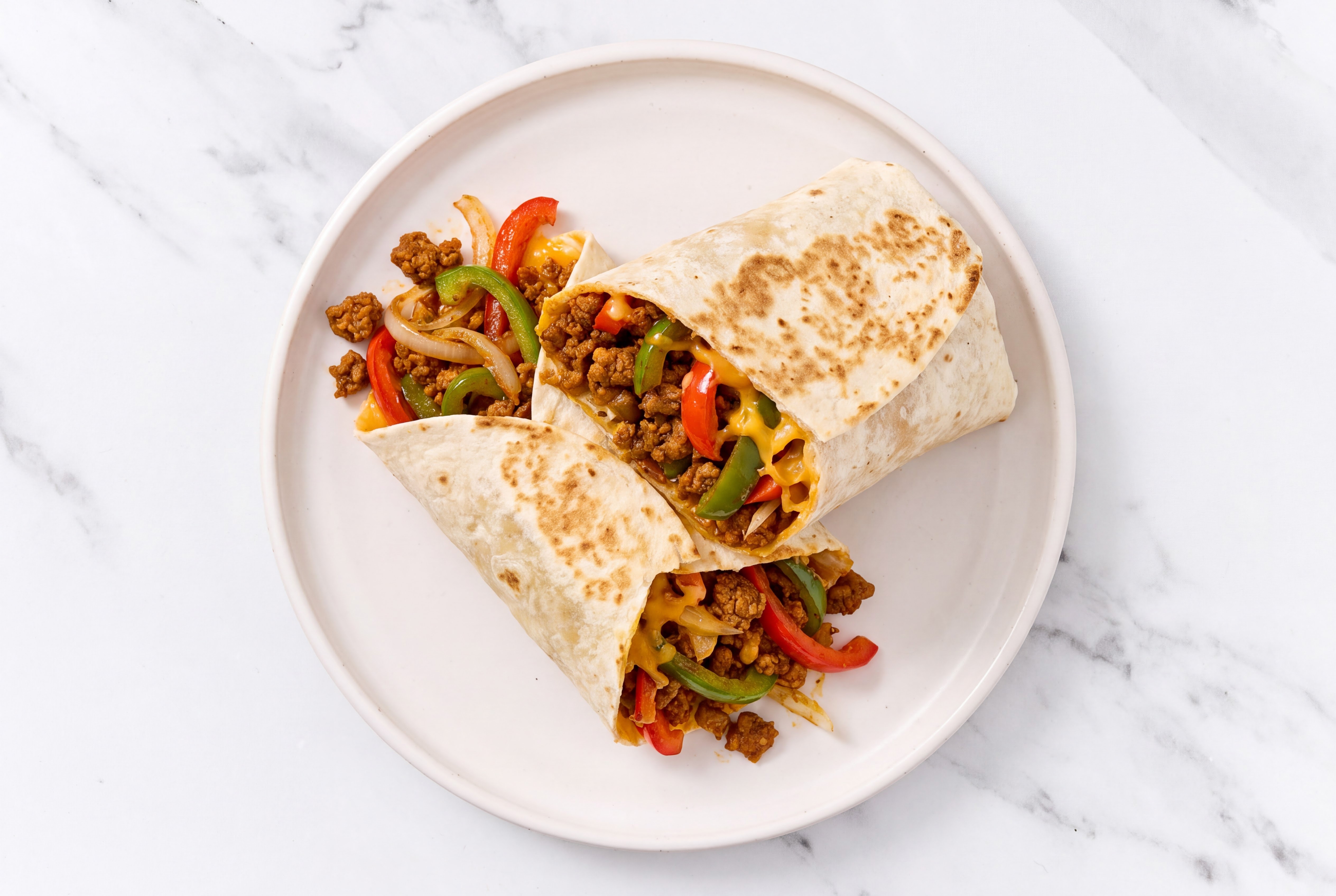 Plant-Based Chorizo Fajita Burrito