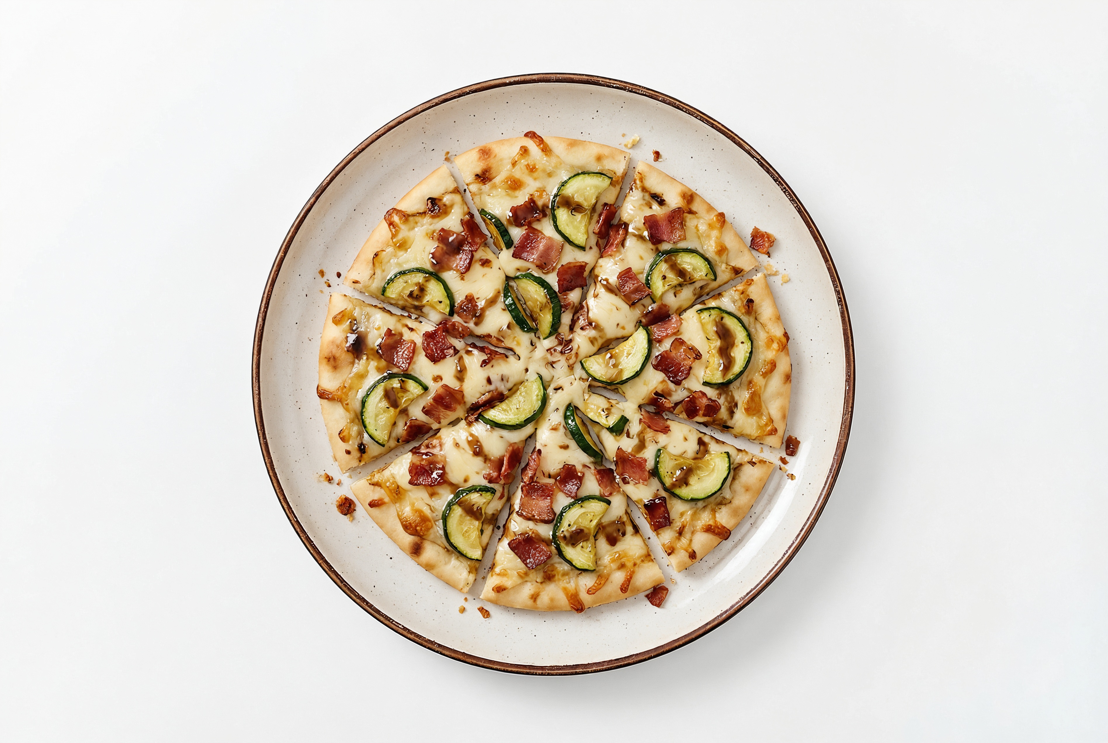 Artisanal Applewood Smoked Pork Bacon + Zucchini Gluten-Free Pizza Crusts