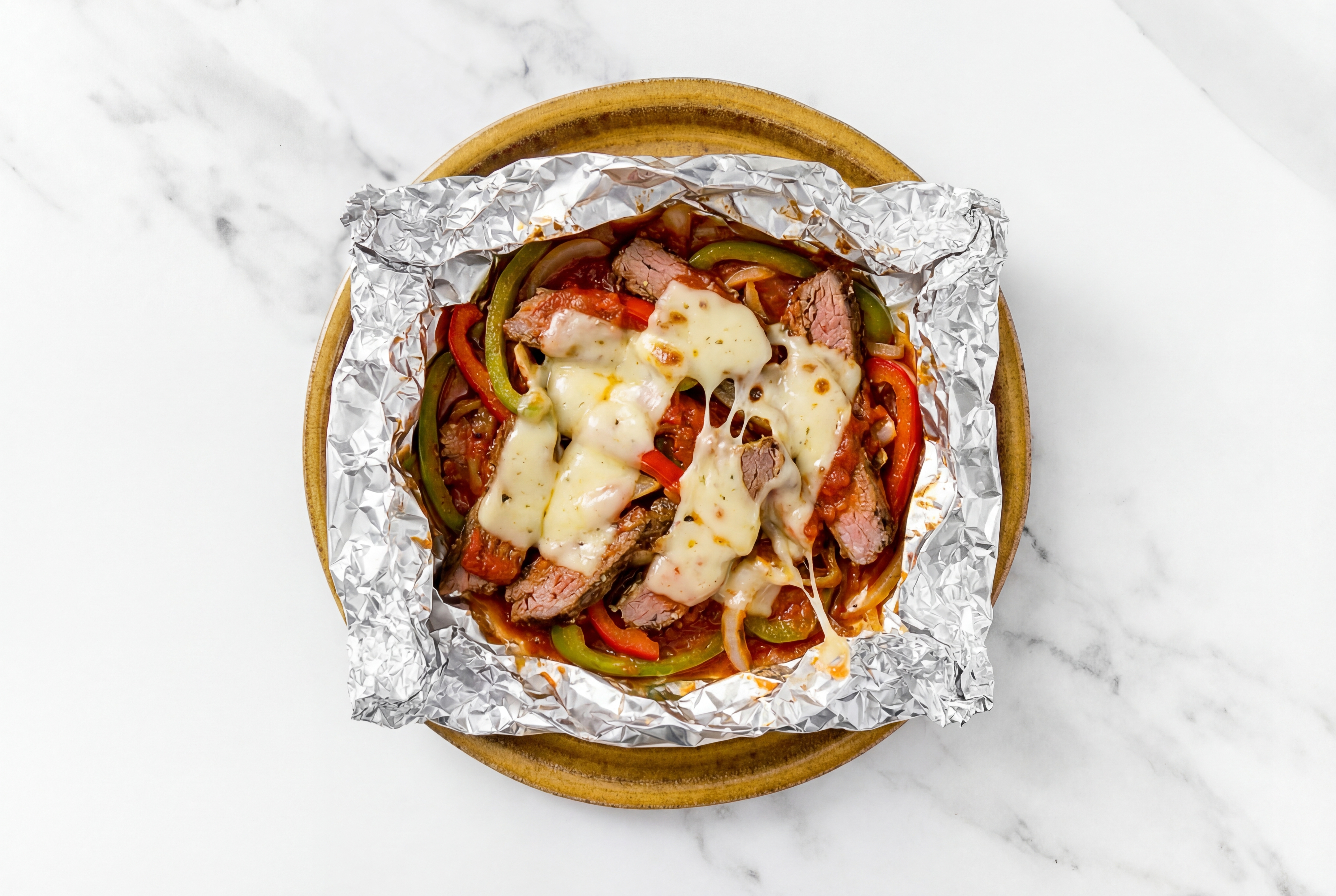 Roast + Ready Cheesy Rosemary Garlic Beef Flank Steak Marinara