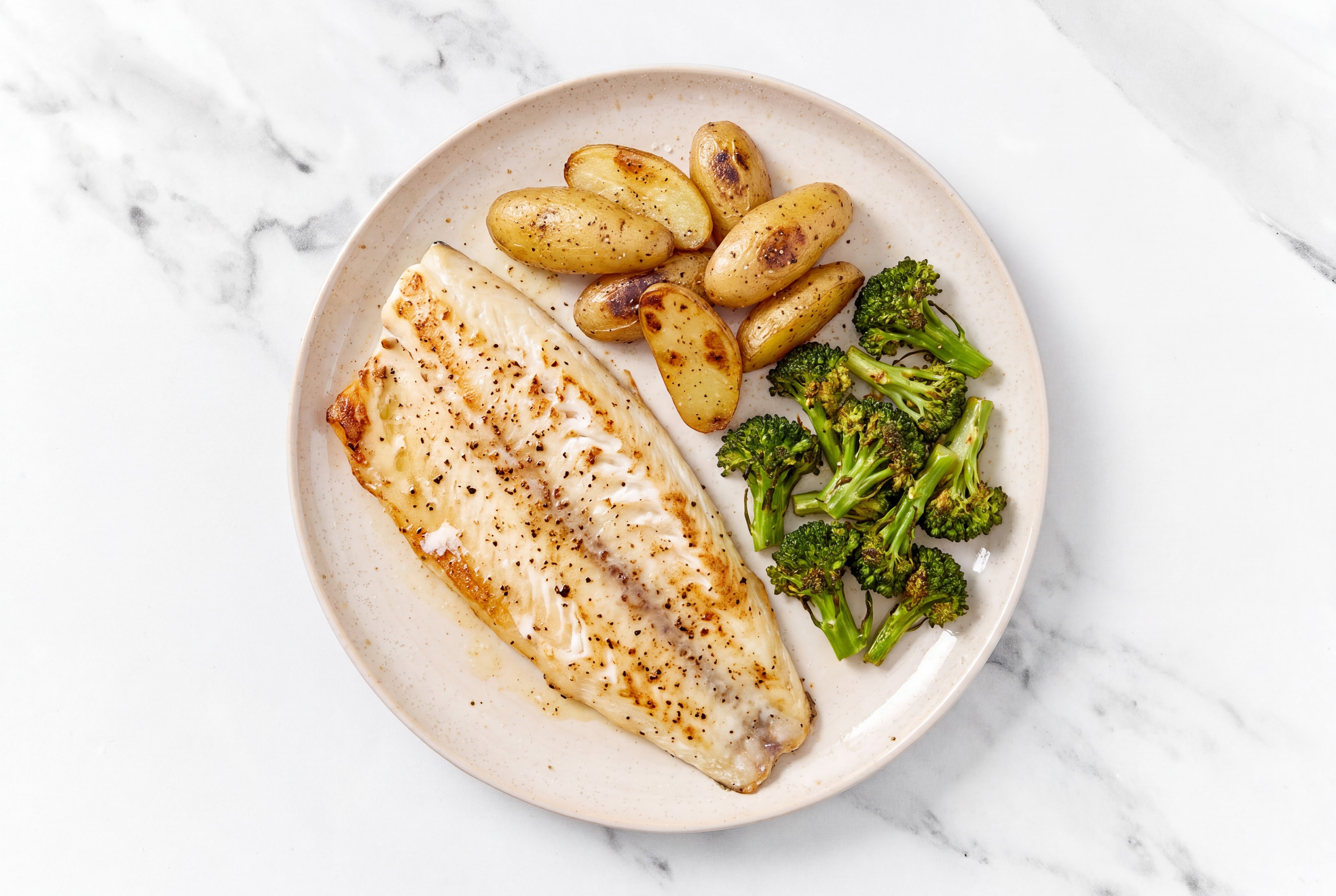 Roasted Honey Herb Steelhead Trout with Fingerlings