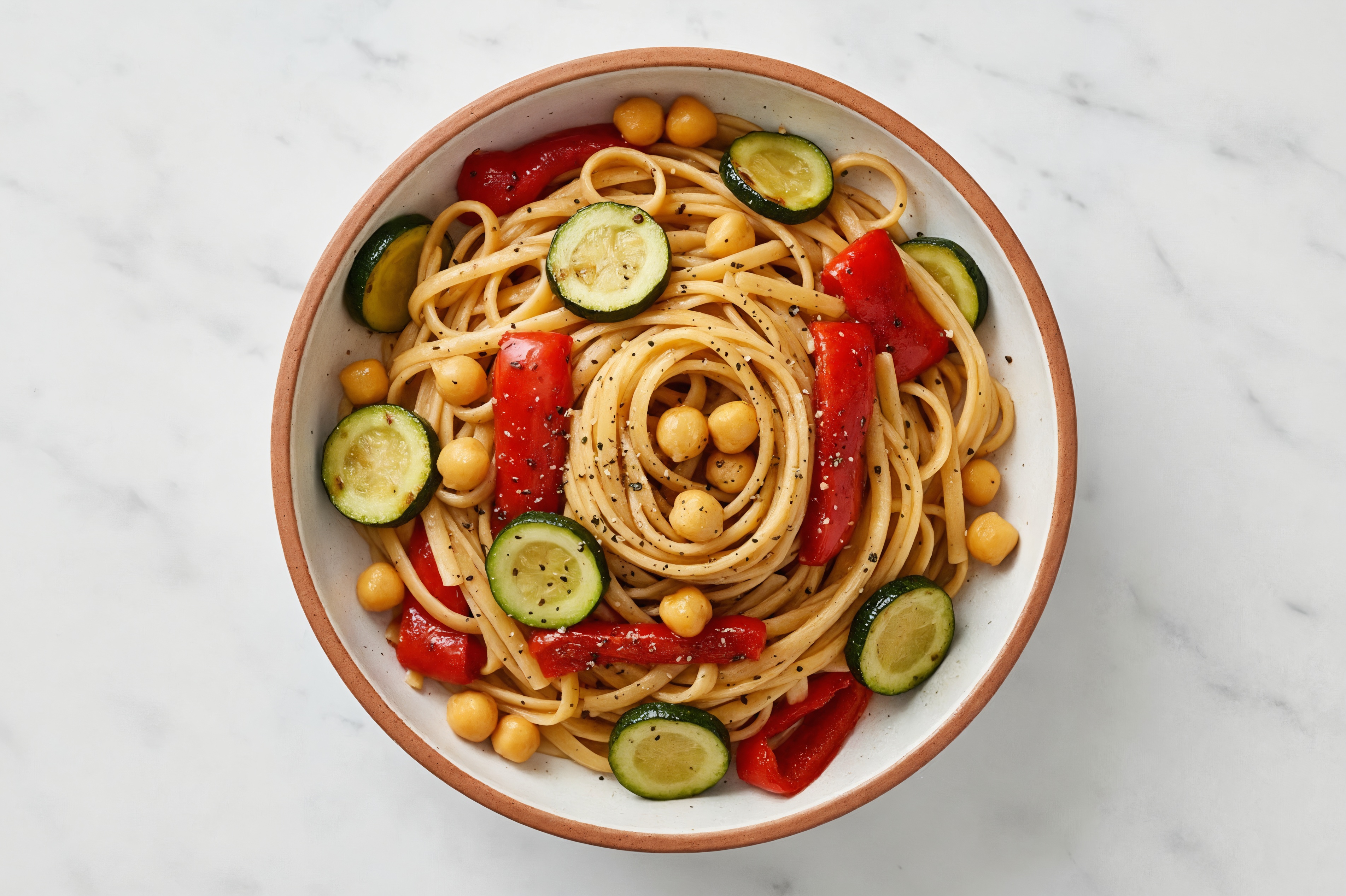 Linguine with Zucchini + Za'atar Flare
