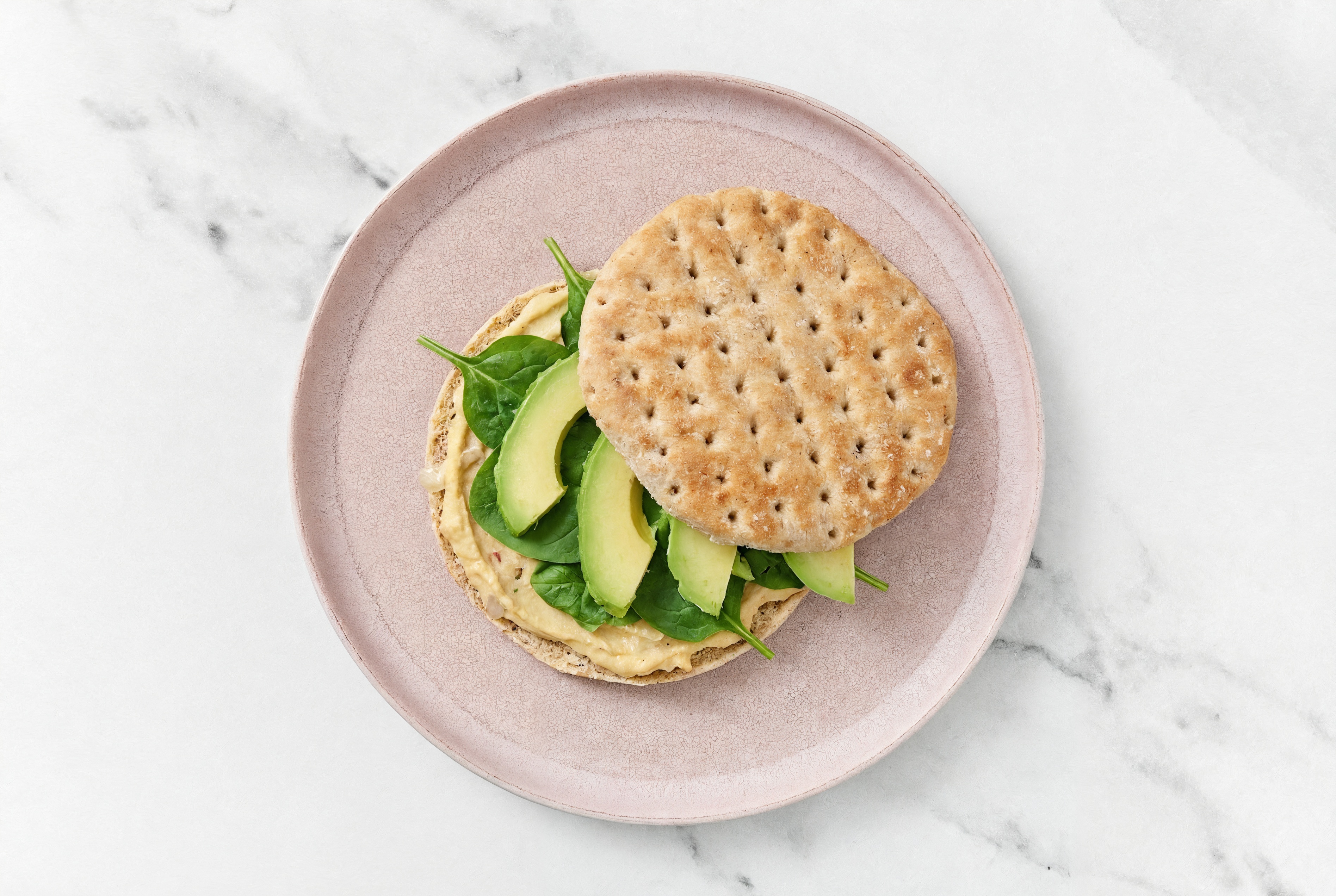 Lemony French Onion Hummus + Avo OneBun Multigrain Sandwich