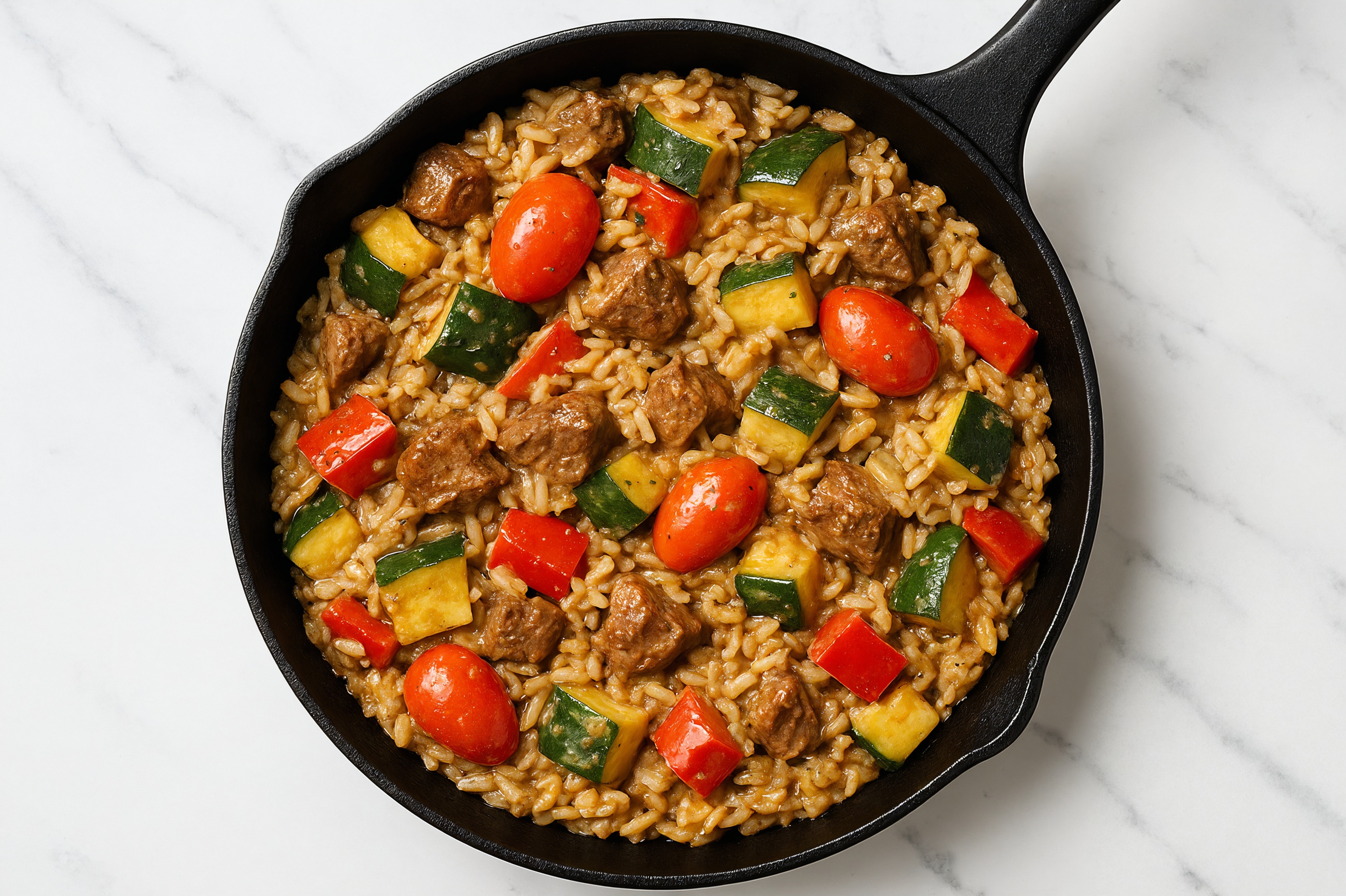  Thai Peanut Squash + Bison Stew Meat Stir-Fry