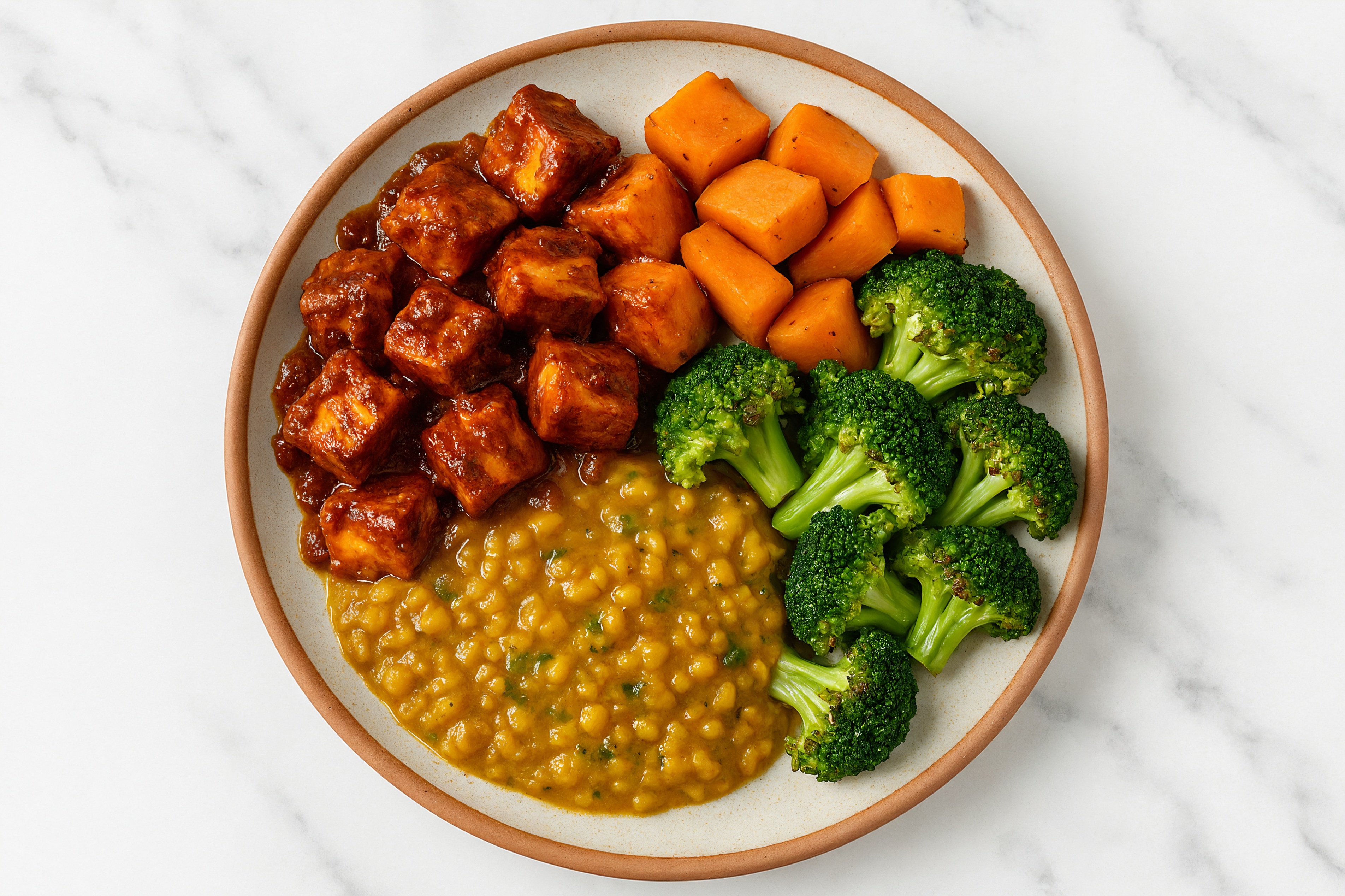 Saucy Indian Paneer + Lentil Everyday Dal Yellow Lentils Veggie Bowl