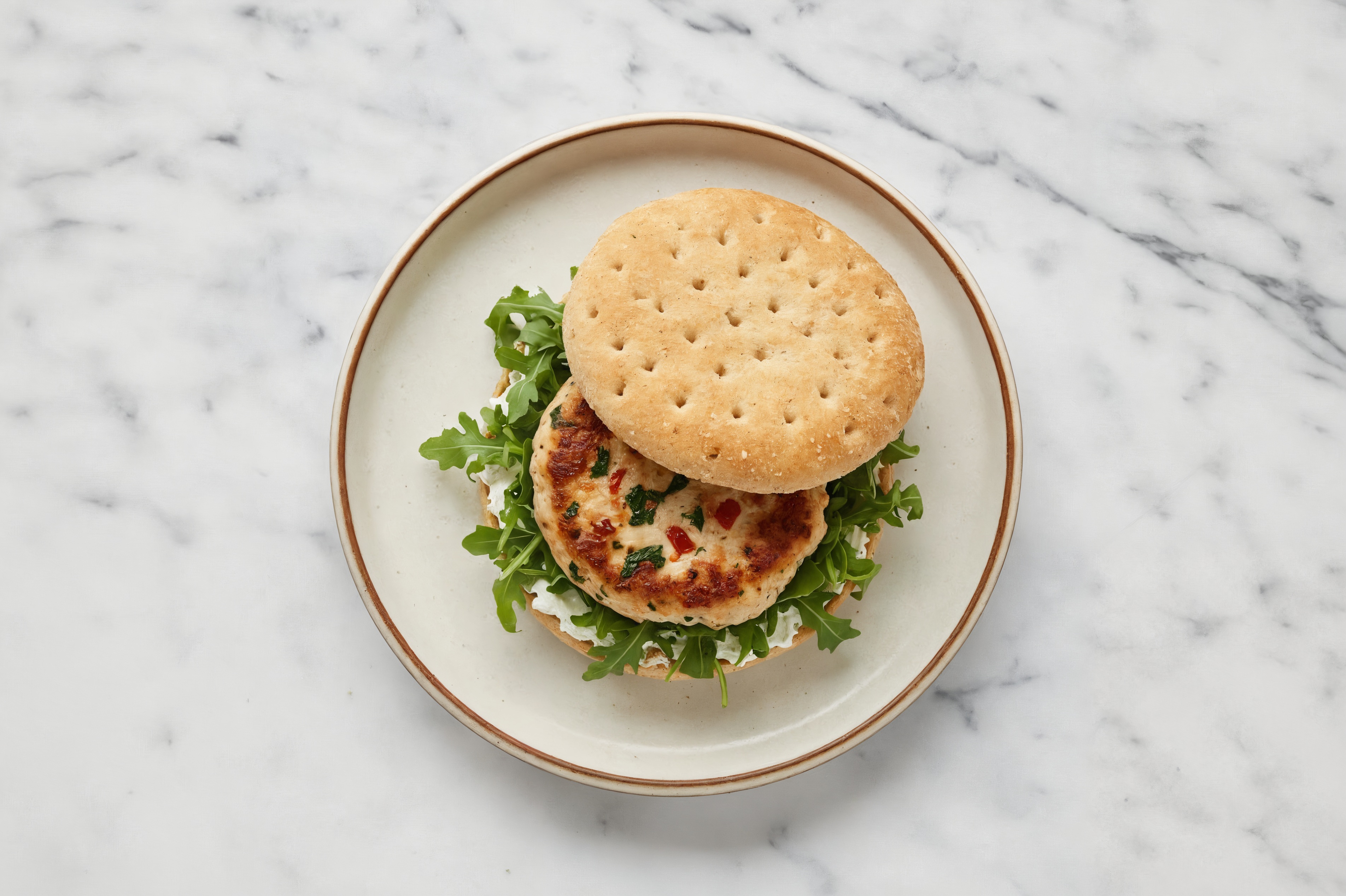 Herby Bruschetta Chicken Burger