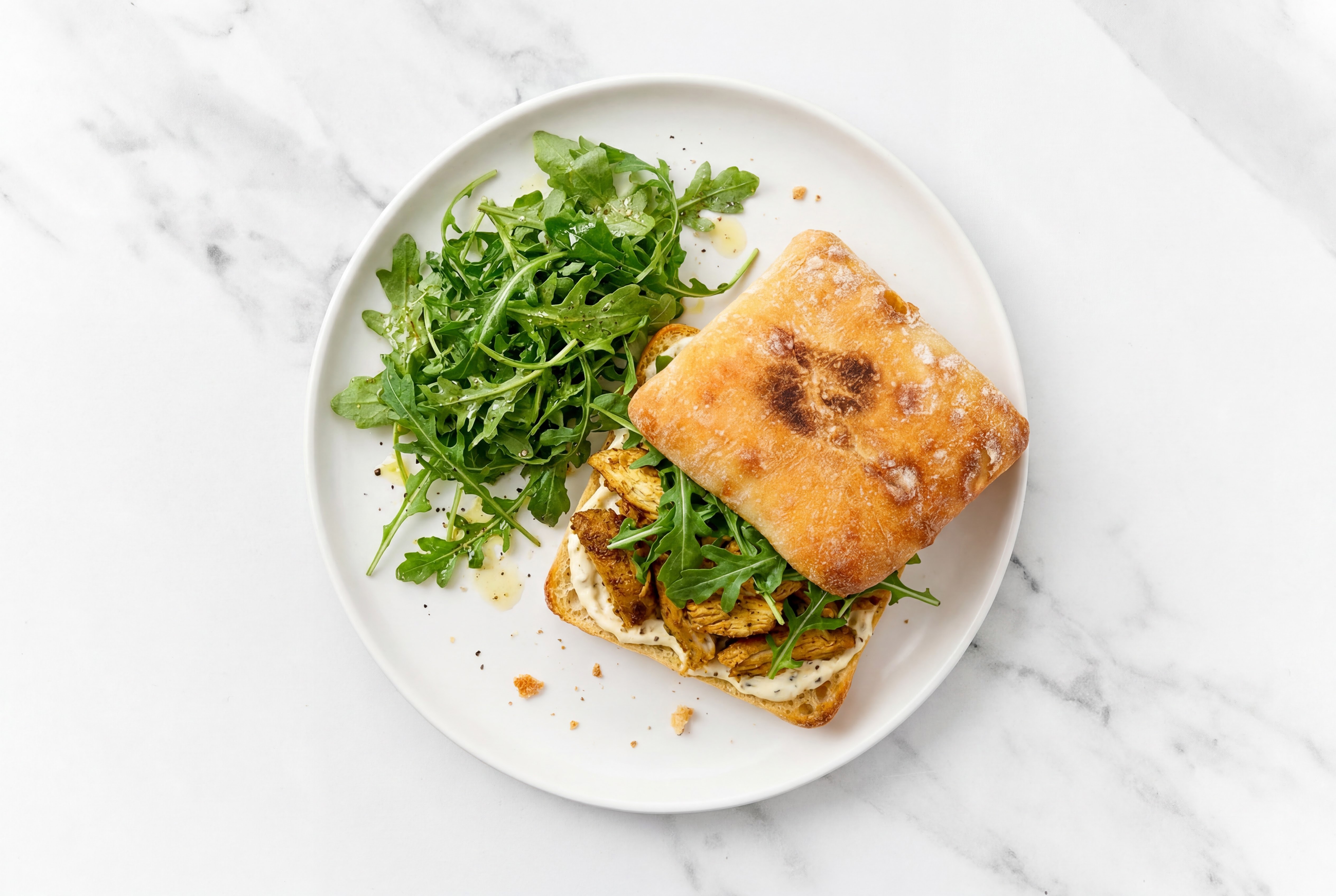 Chicken Shawarma + Arugula Sammie