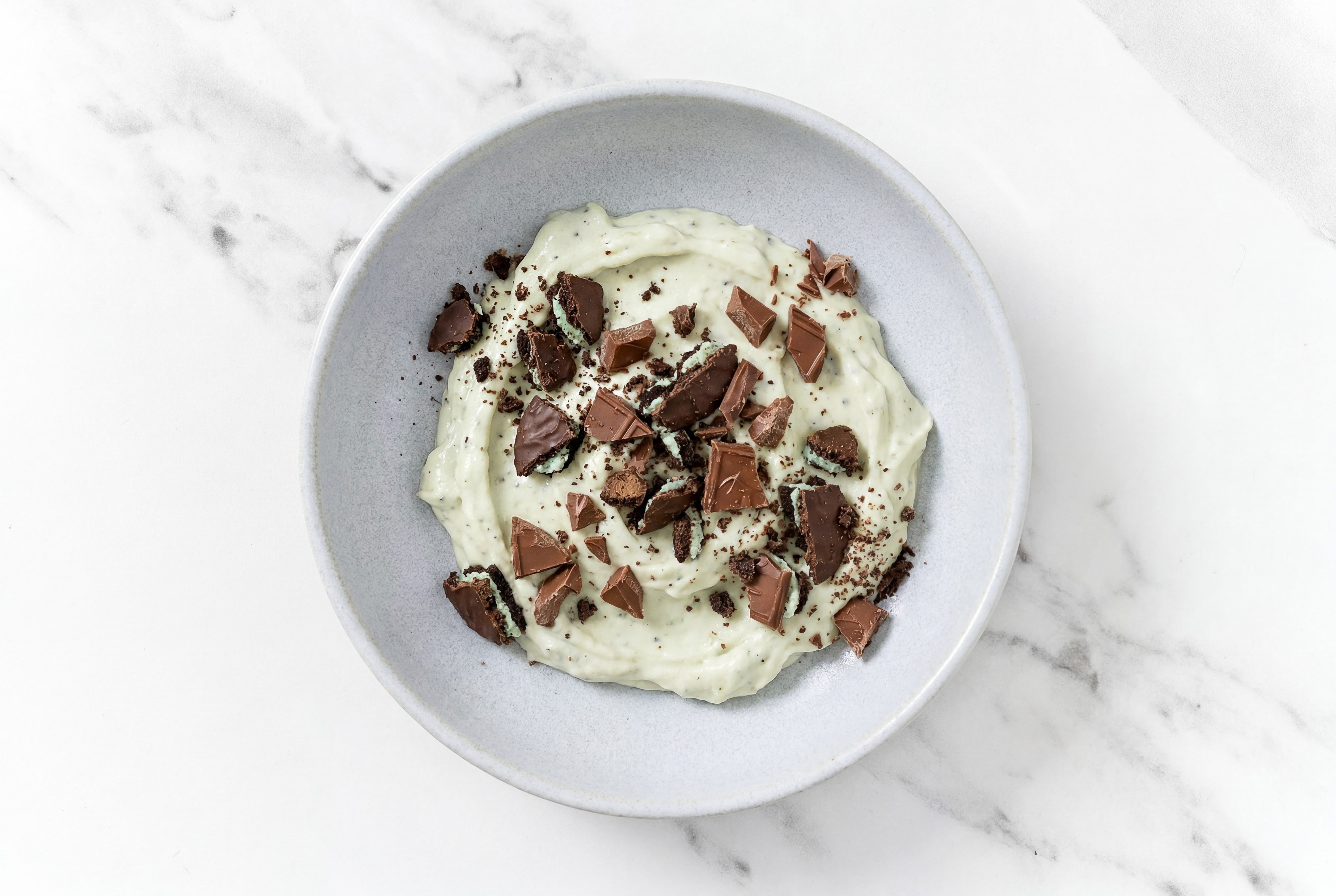 Mint cookie "nice" cream