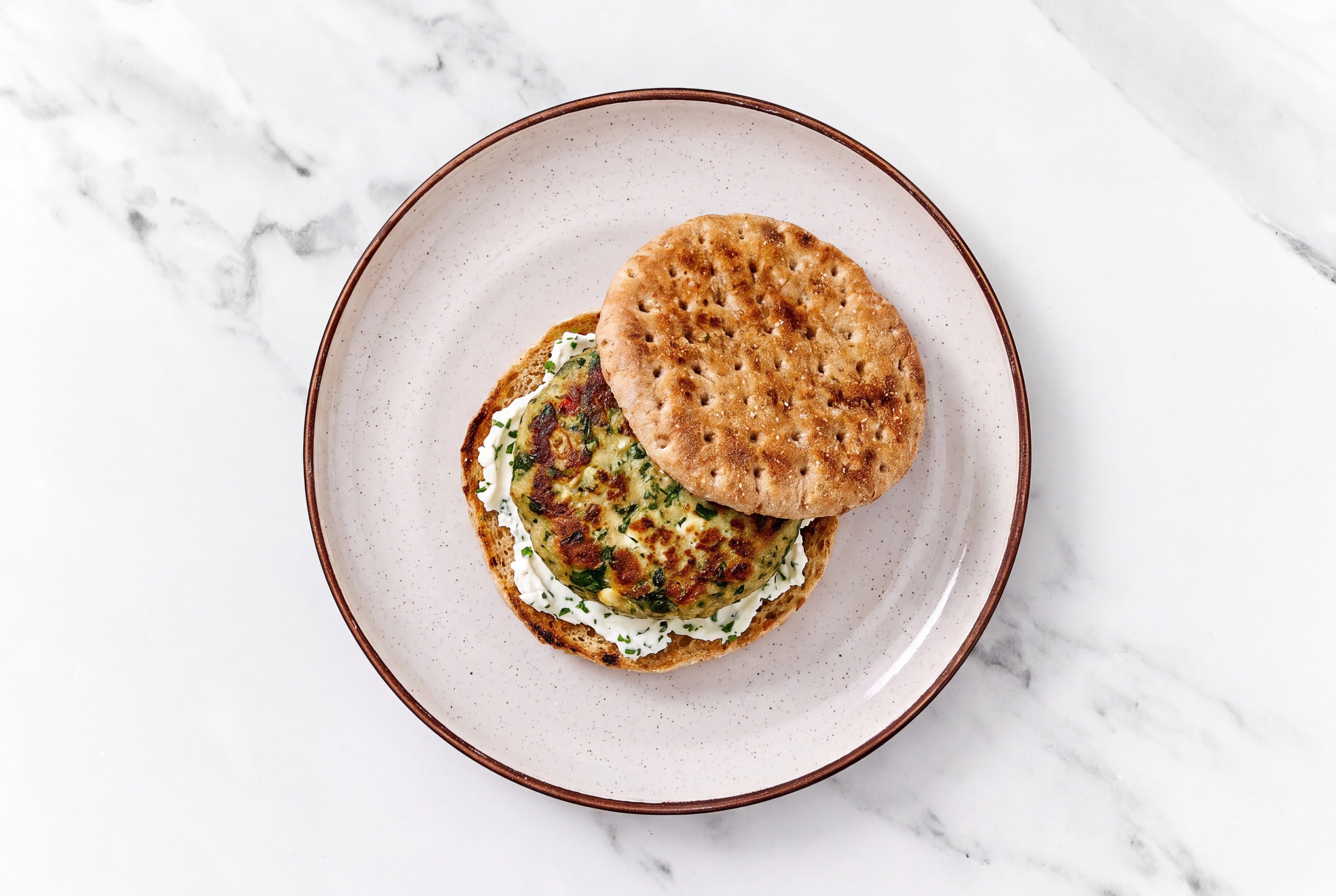 Feta Turkey + Herby Cheese Sandwich