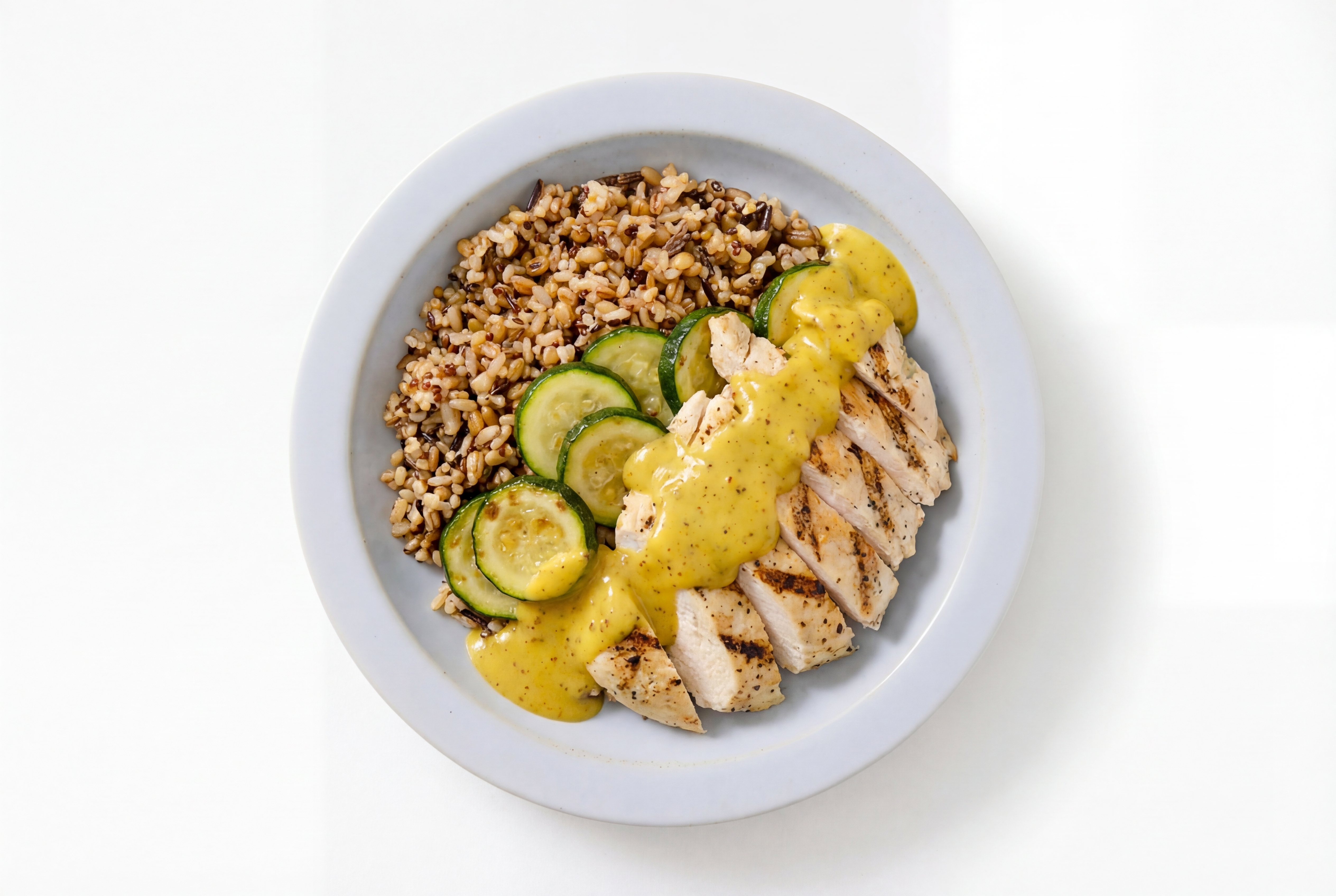  Curry Chicken + Zucchini 7-Grain Bowl