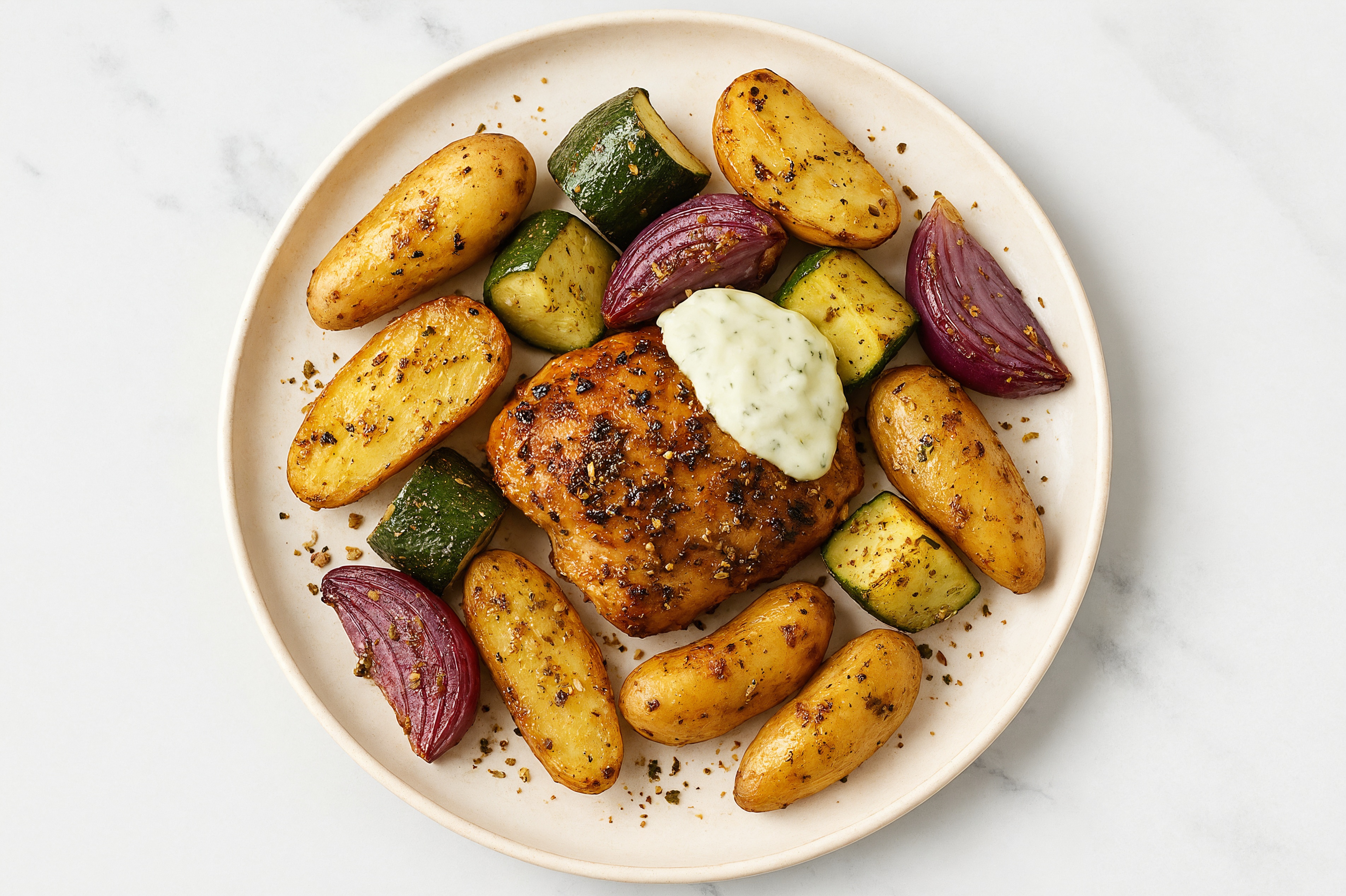 Sheet Pan Za'atar Chicken + Veggies