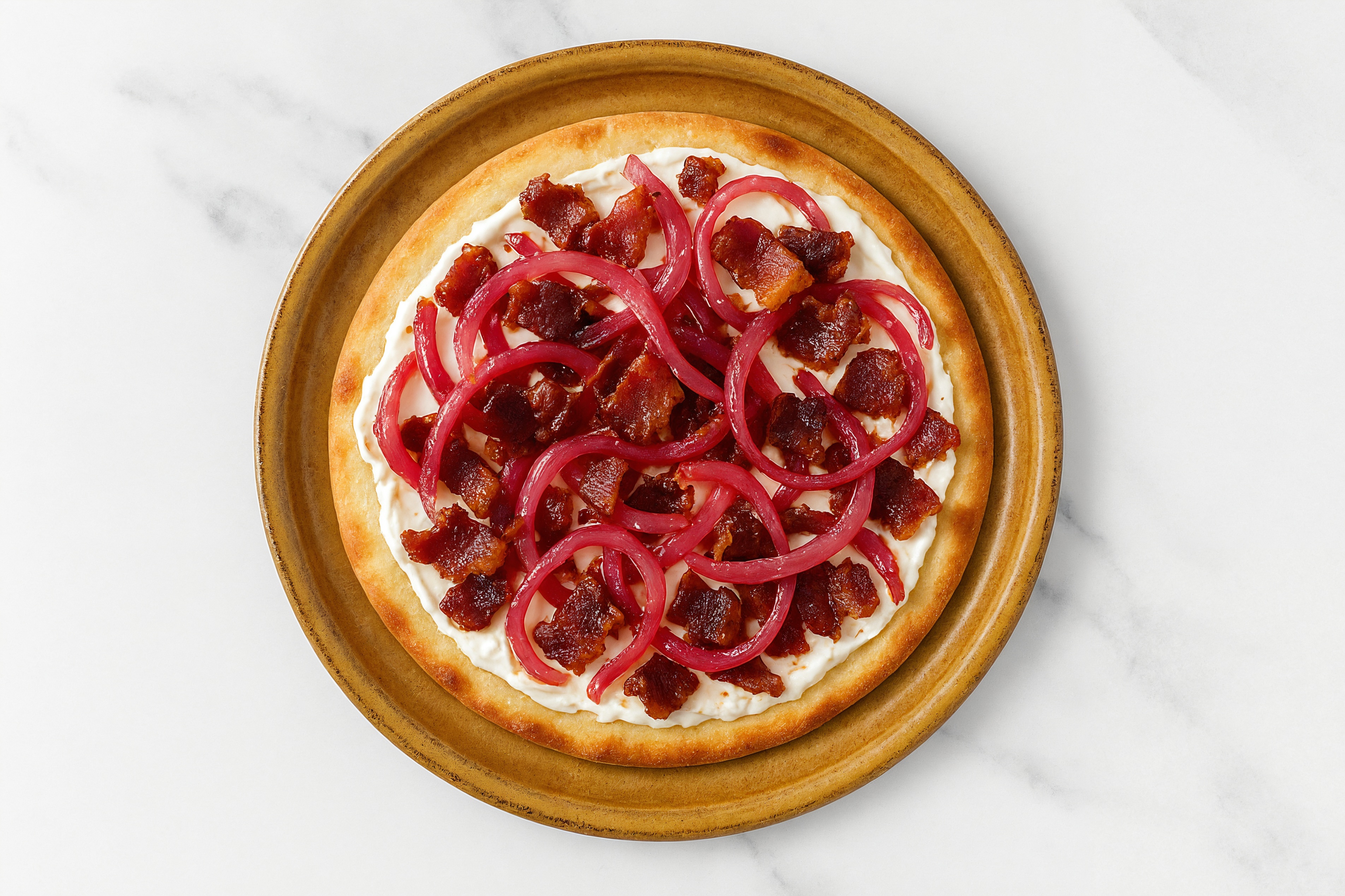 Air Fryer Creamy French Maple Bacon Gluten-Free Pizza Crusts
