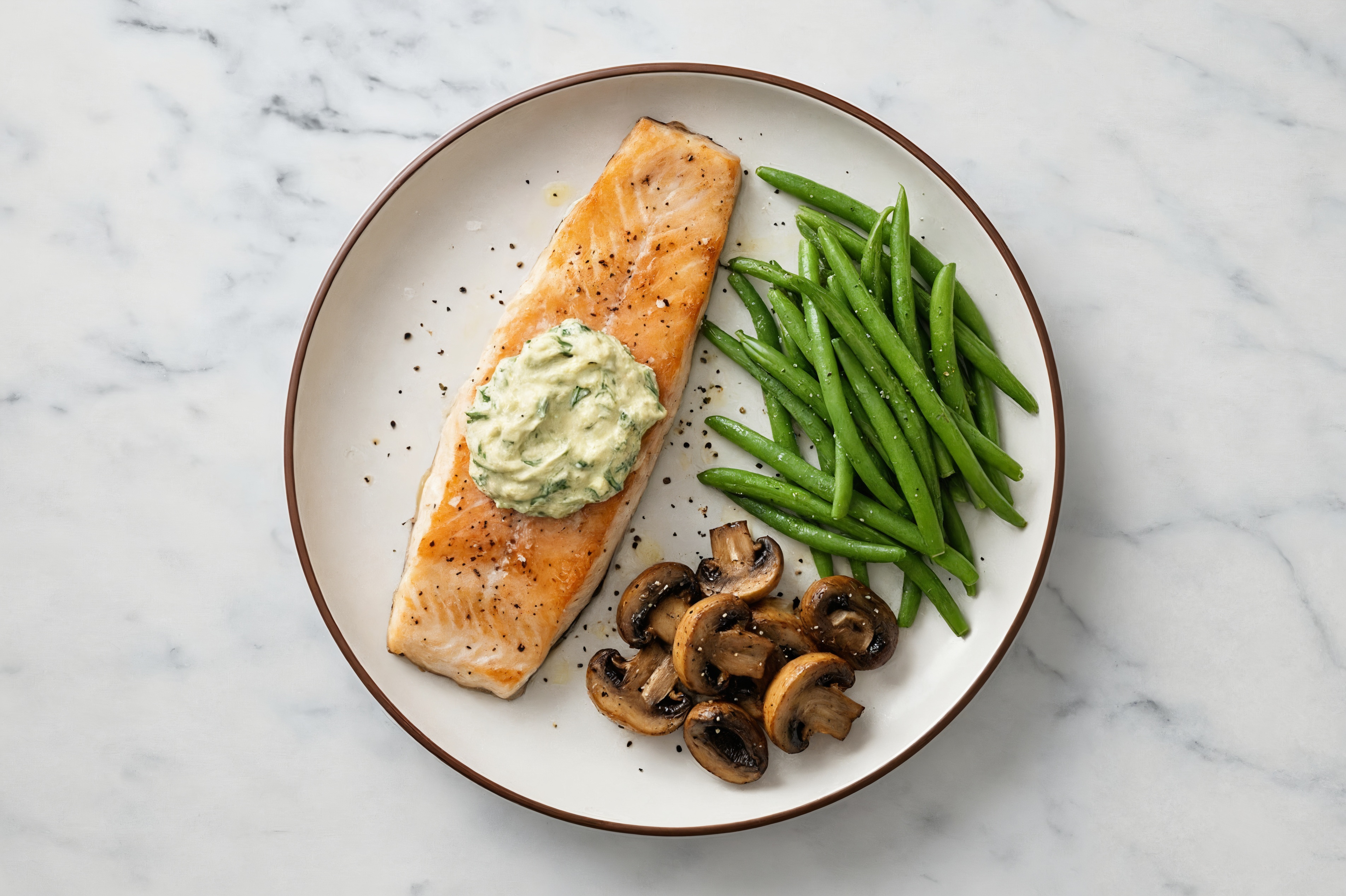 Spinach Artichoke Trout Veggie Bowl