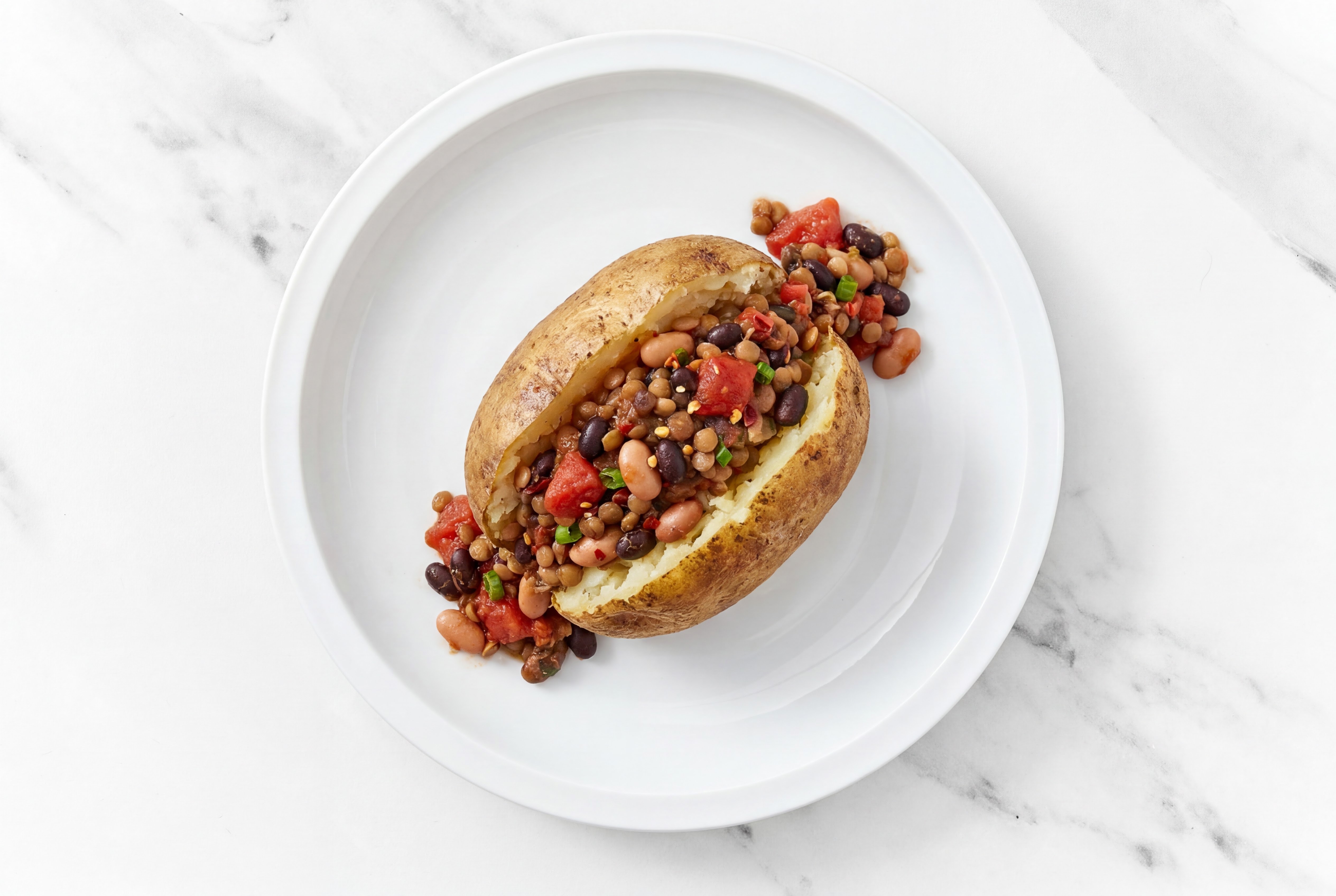 Homestyle Lentil Chili with Russet Microwave-Ready Potato