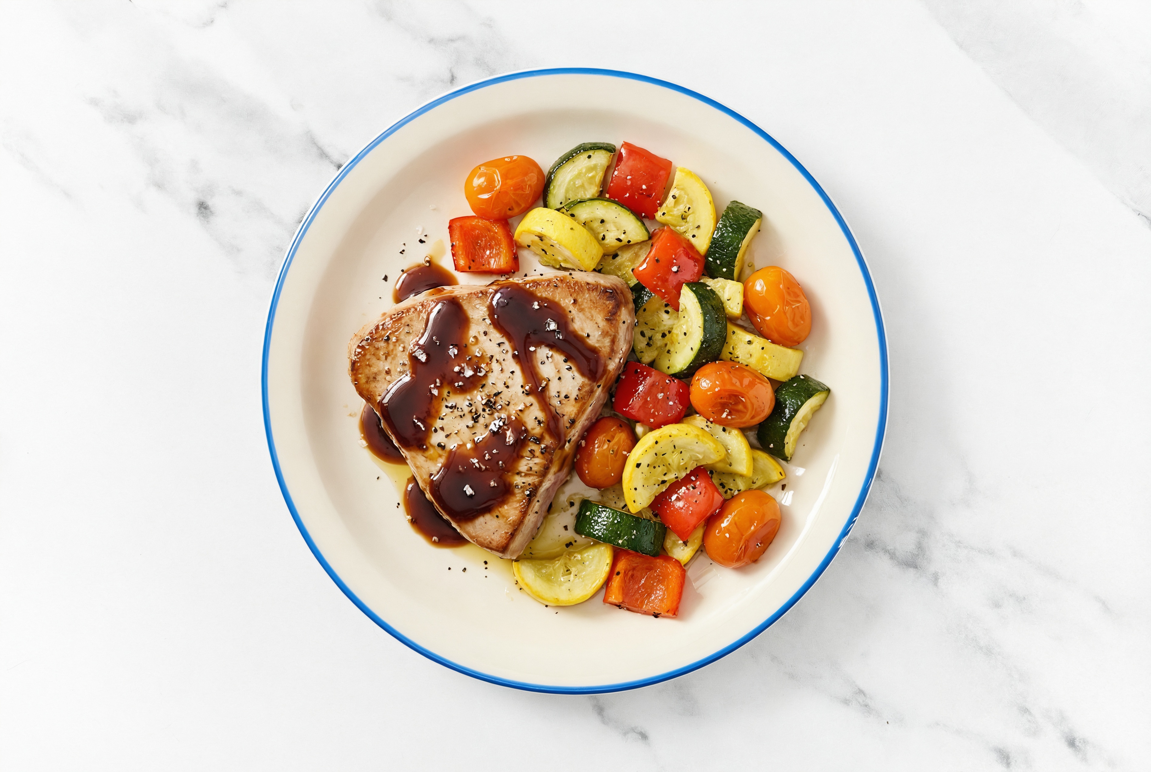 Teriyaki Sheet Pan Tuna & Squash