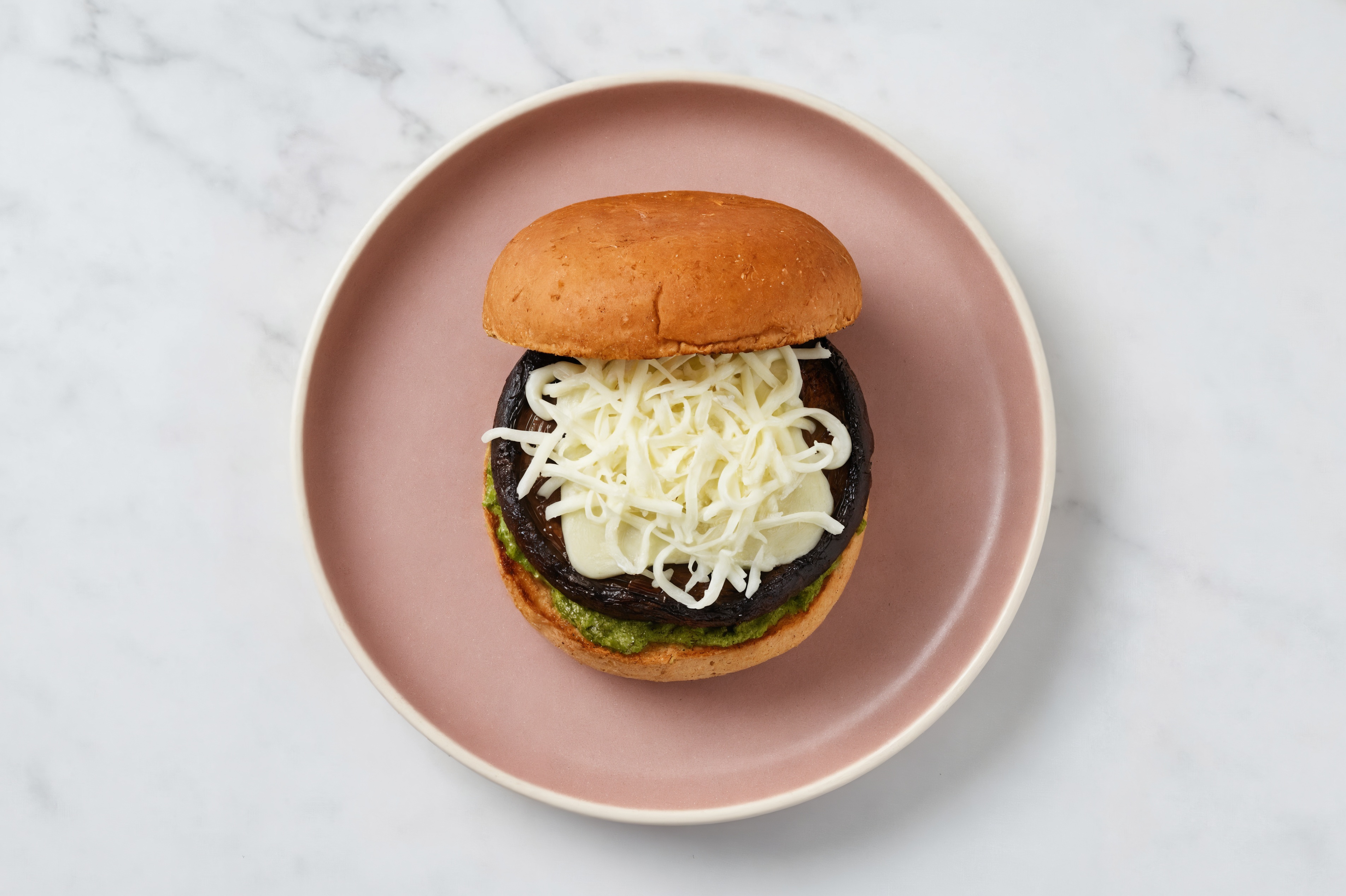 Cheezy Chimichurri Portabella Burger
