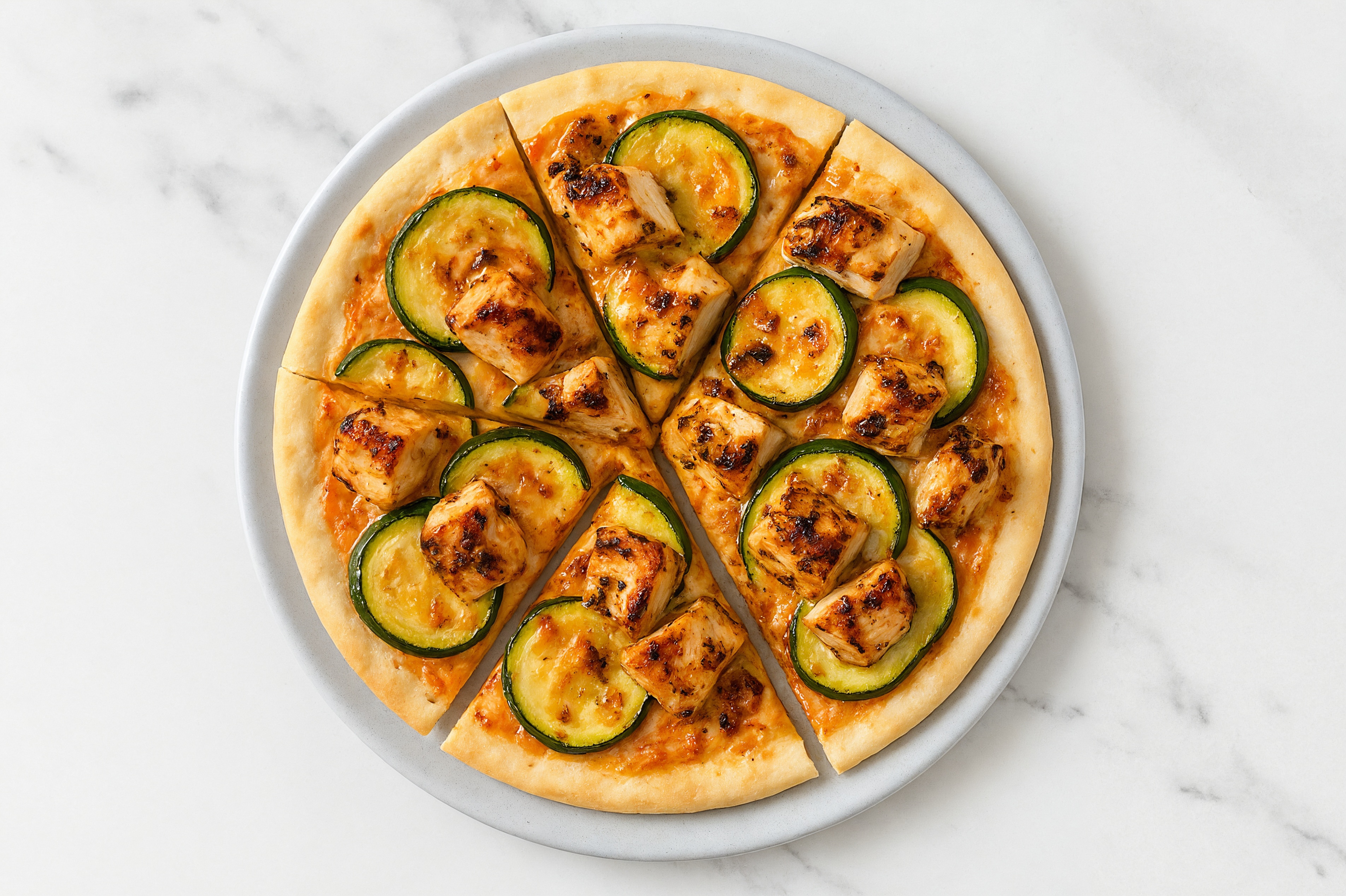 Bang Mediterranean Grilled Chicken Breast + Zucchini Flatbread