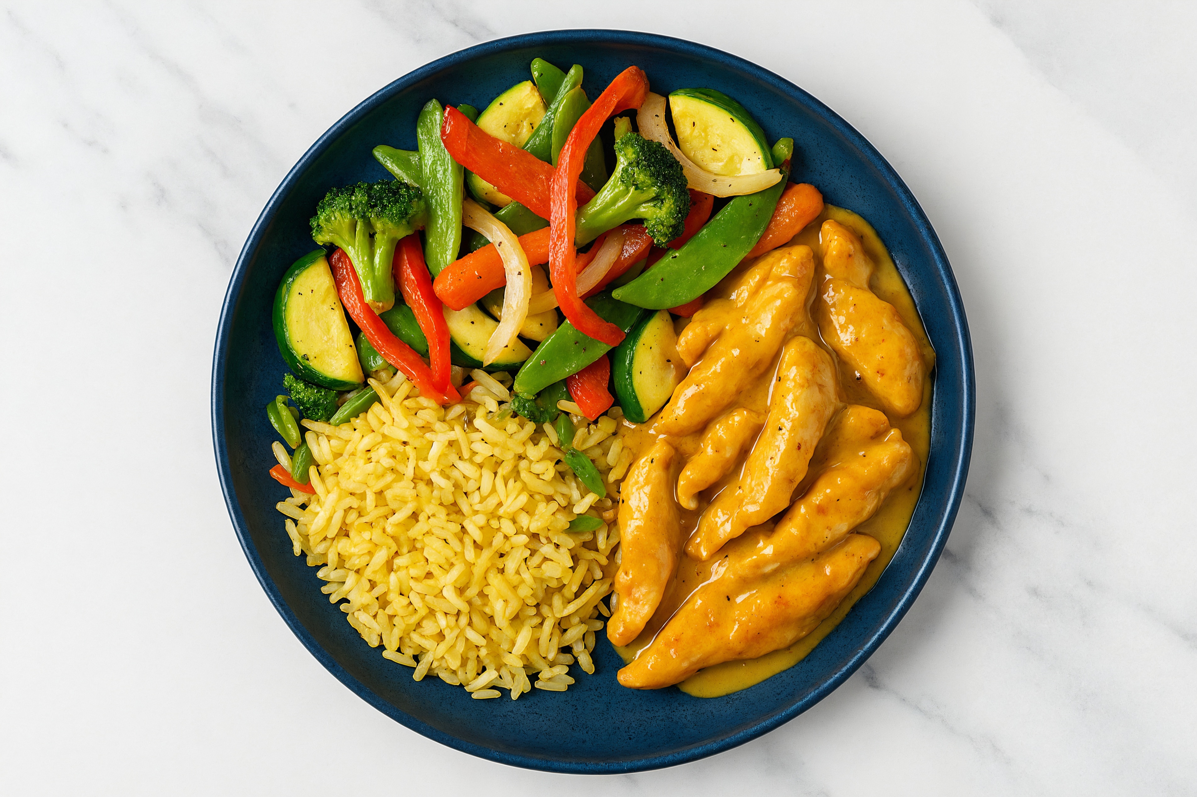 Go-To Honey Mustard Chicken Stir Fry with Seasoned Jasmine Rice