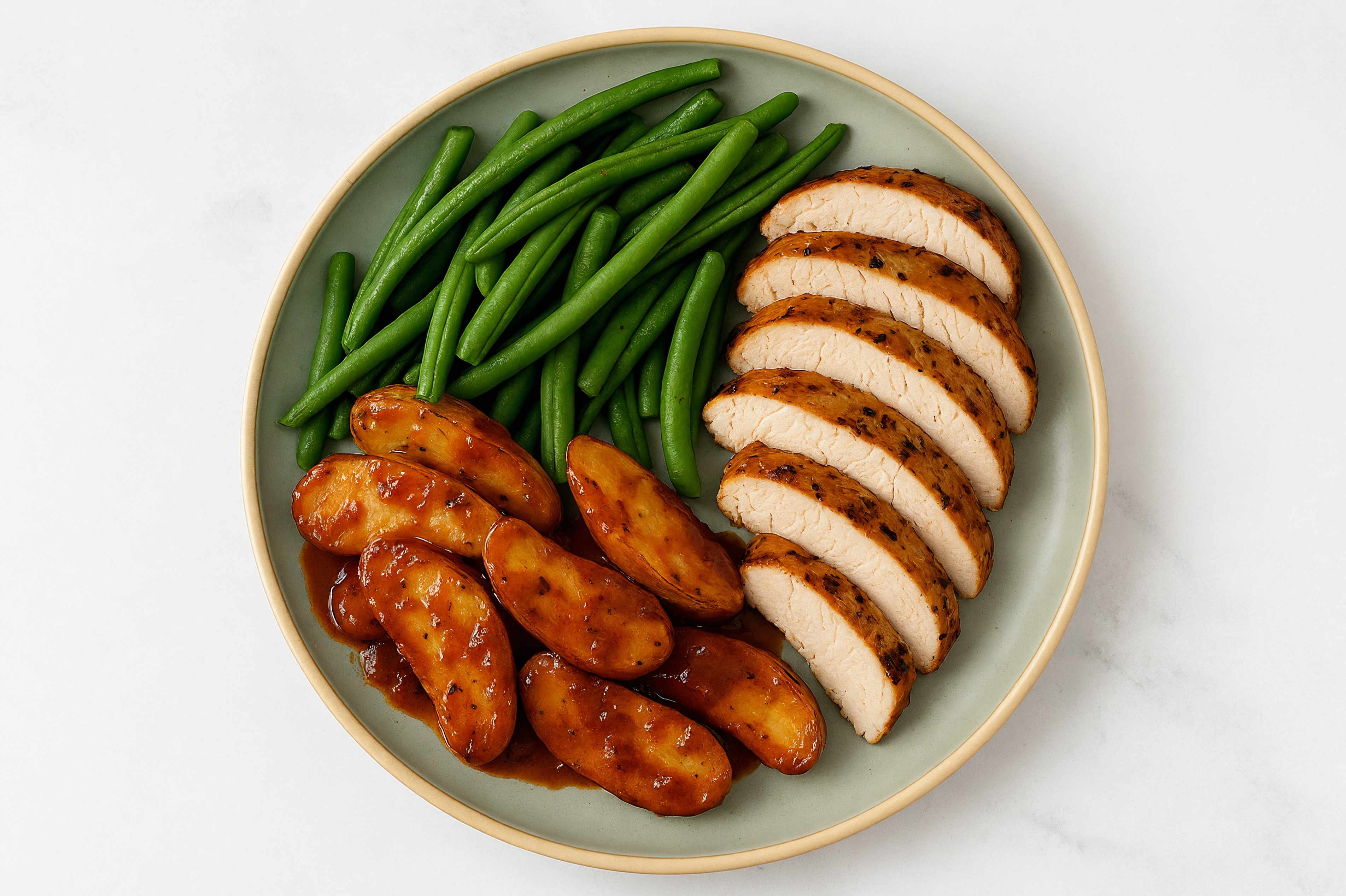 Turkey Tenderloin with Hickory Potatoes + Organic Green Beans