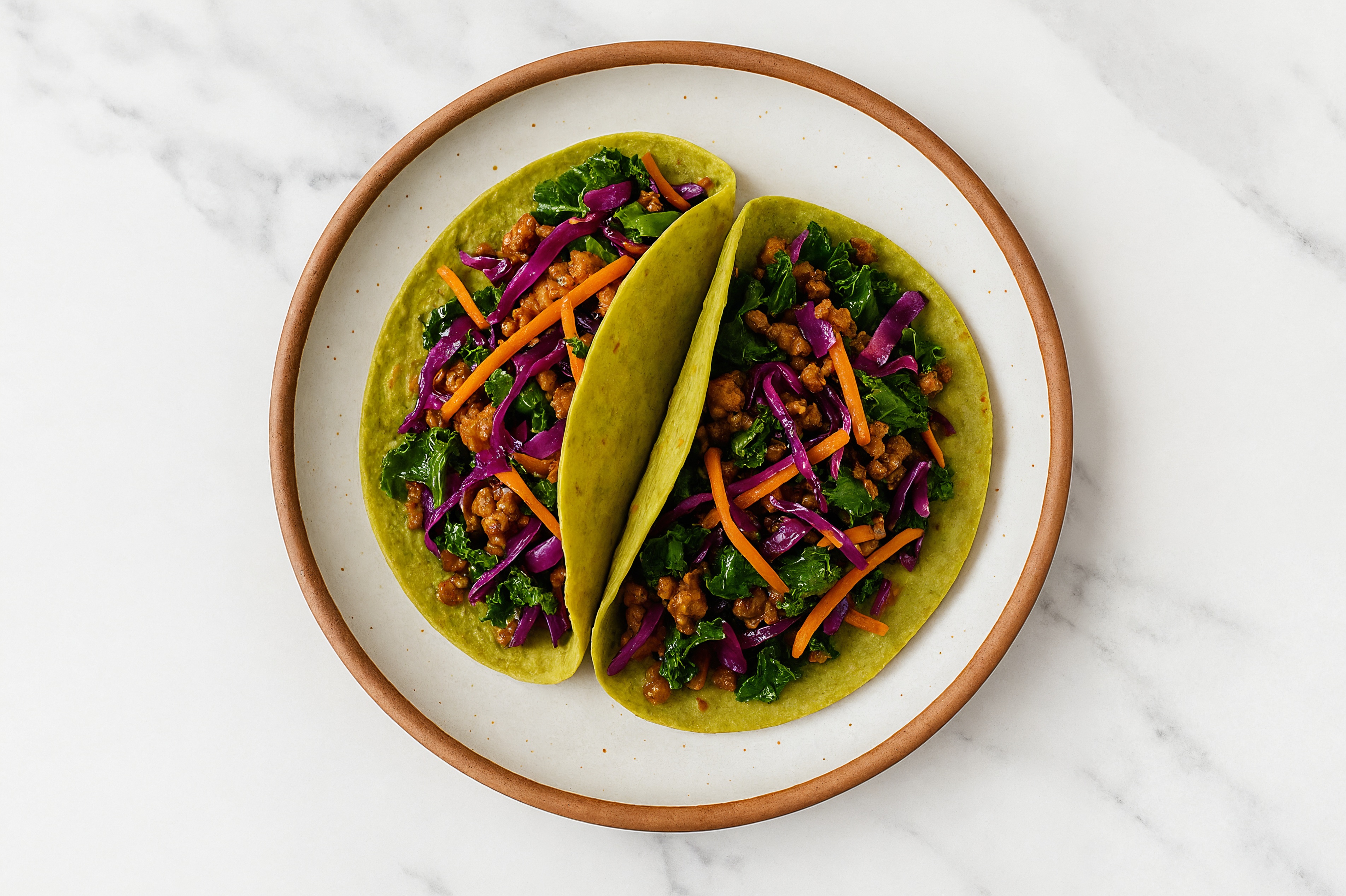 Classic Lean Turkey Tacos with Spinach Tortilla