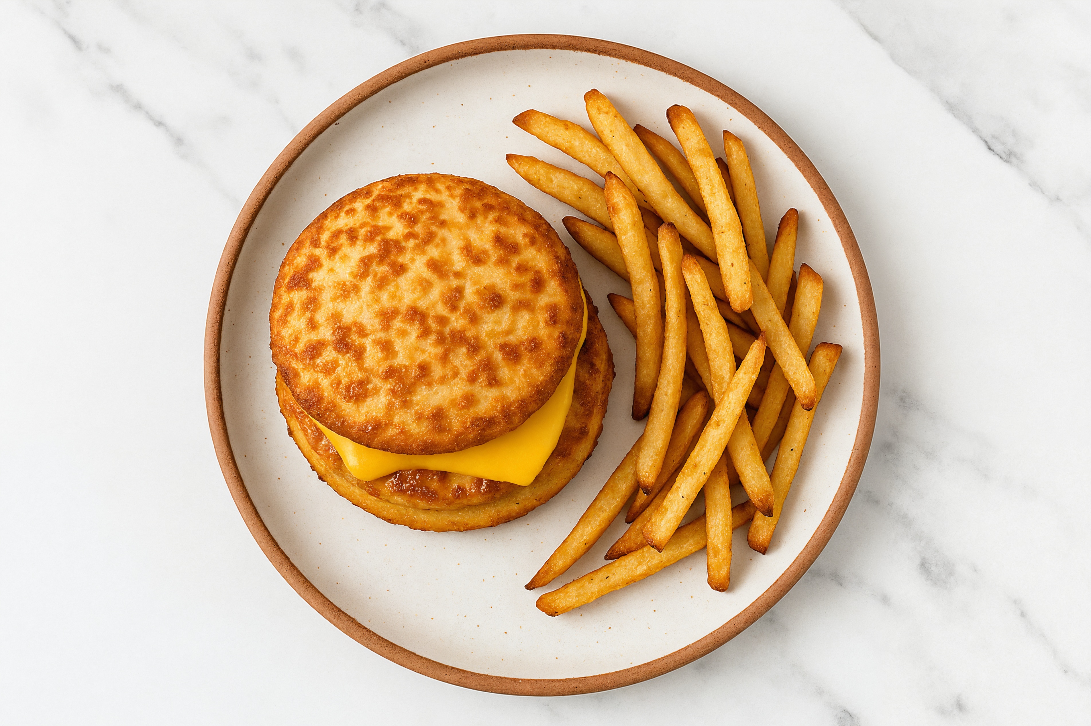 Cheesy Bacon Chicken Burgers + Fries