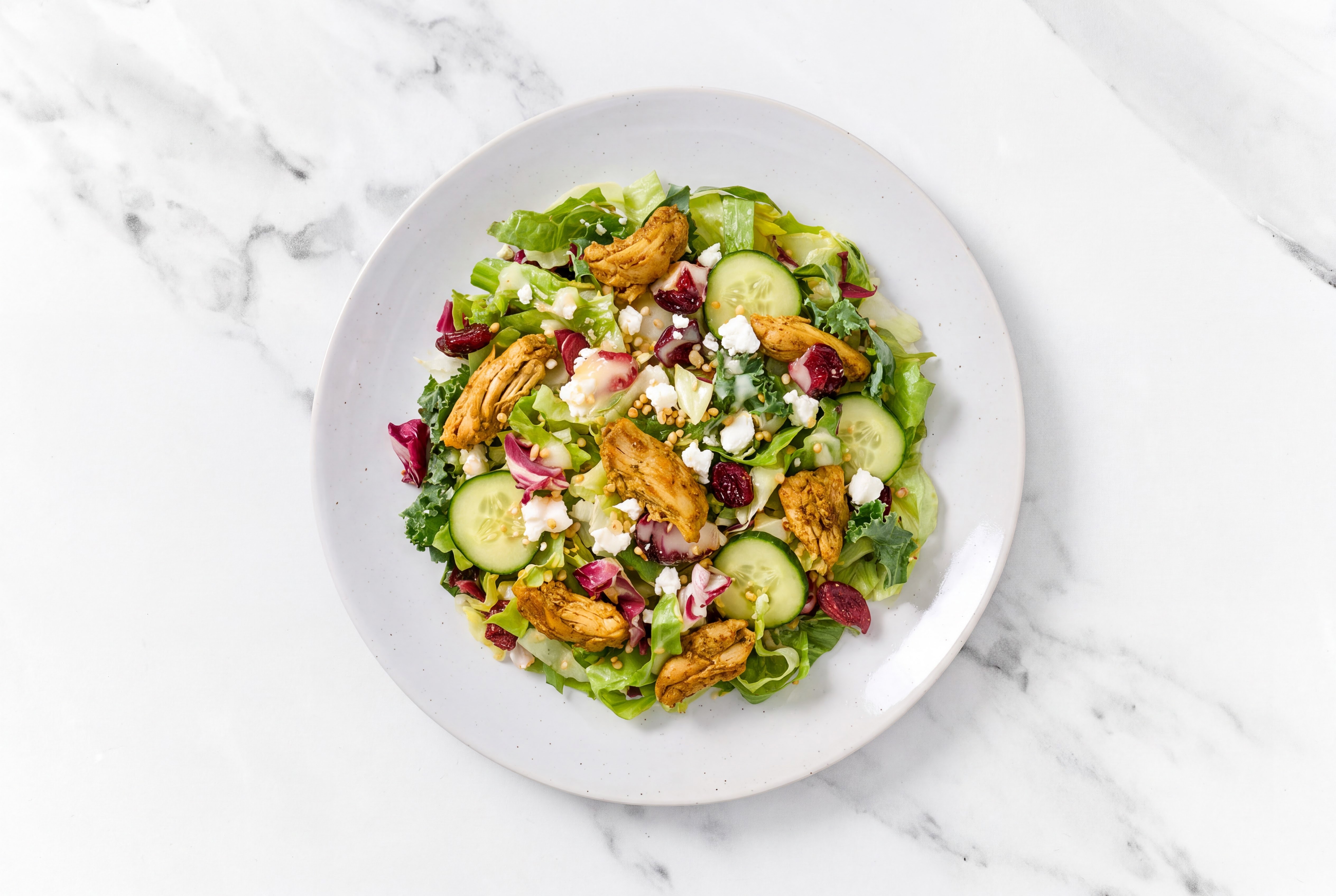 Chicken Shawarma Feta Salad
