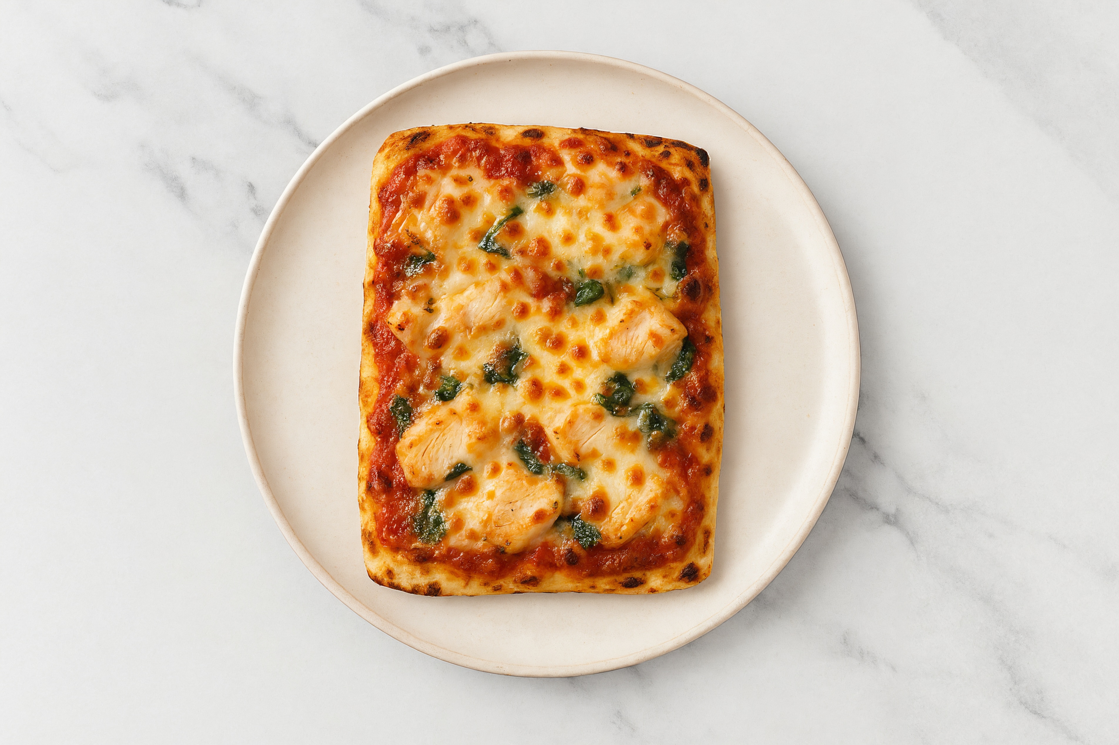 Classic Grilled Chicken + Spinach Pizza
