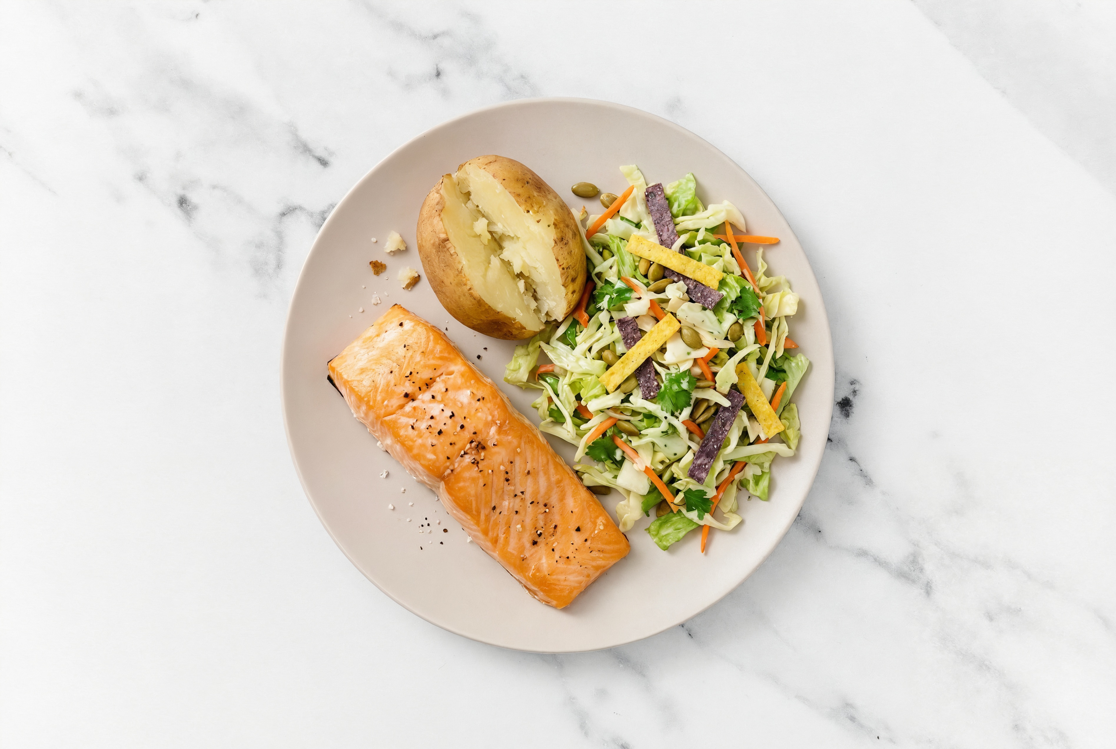  Oven Roasted Salmon + Southwest Chopped Salad