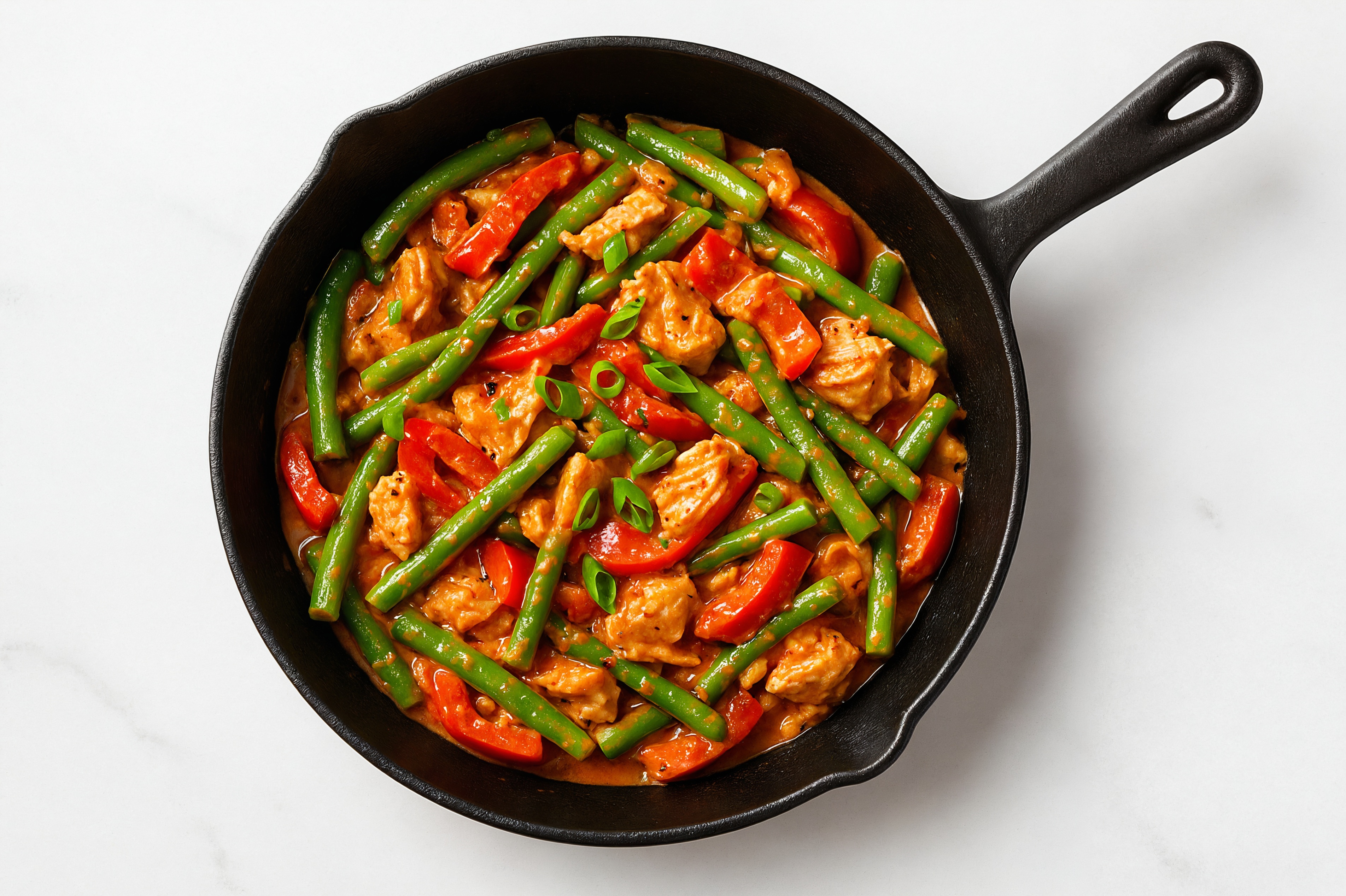 Bang Bang Albacore Tuna with Green Beans + Red Pepper