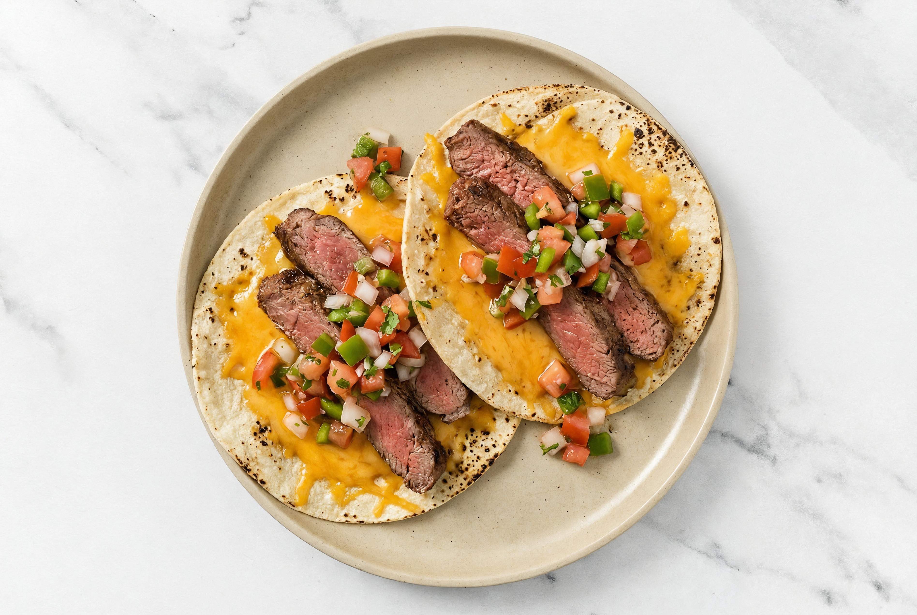 Cheesy Steak Tostada