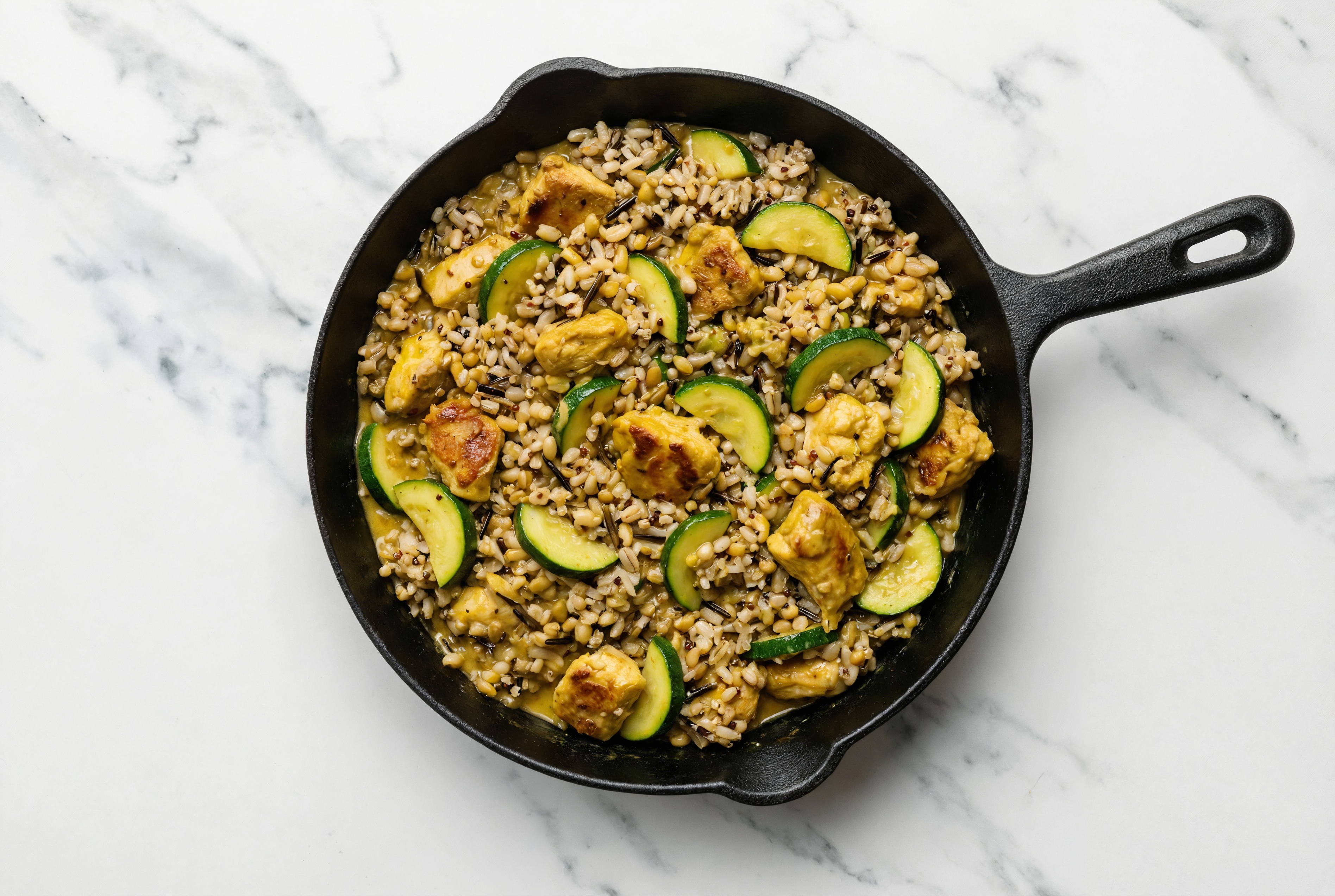 Herby Thai Coconut Chicken + Zucchini with Grains