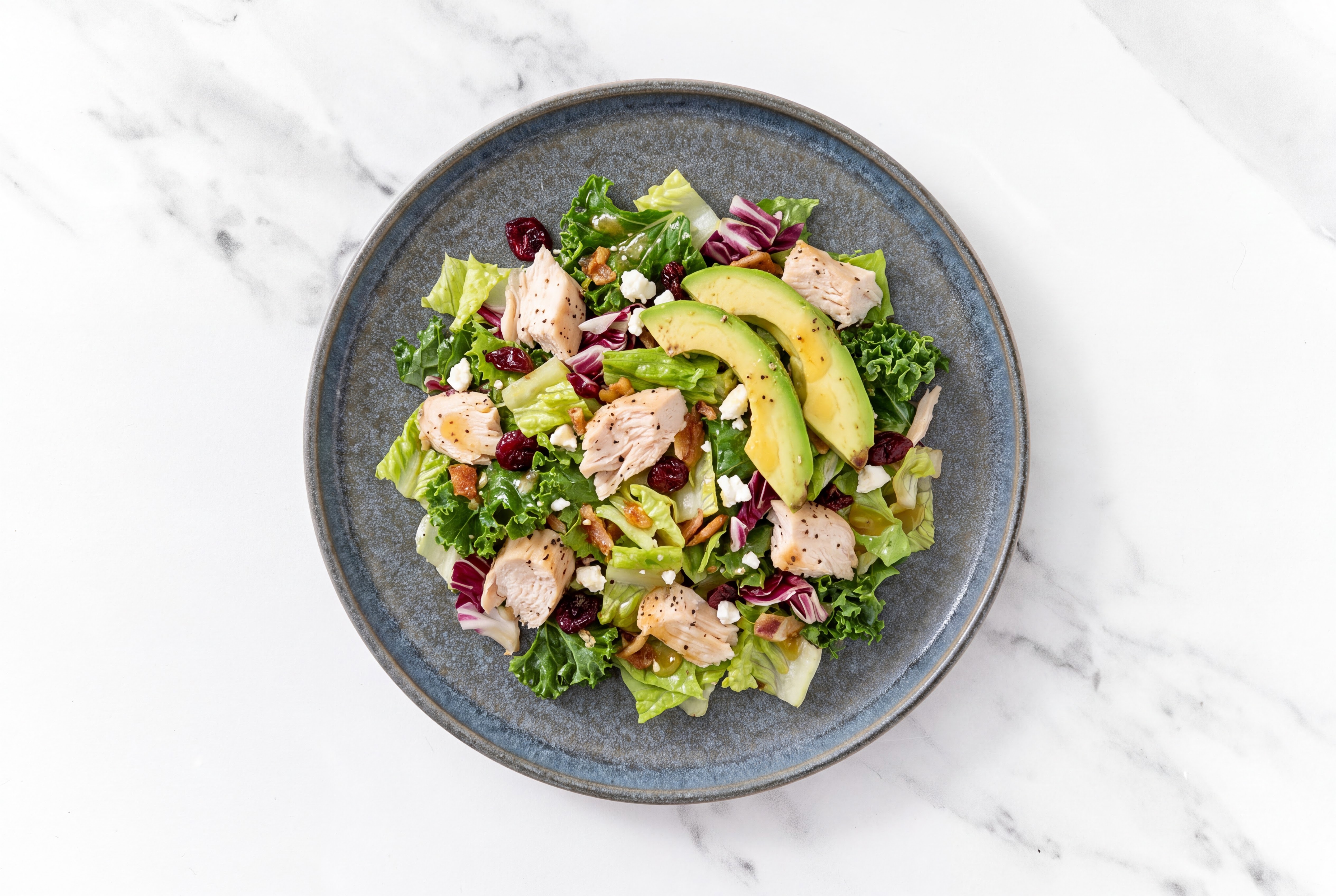 Oven Roasted Chicken + Avocado Chopped Salad