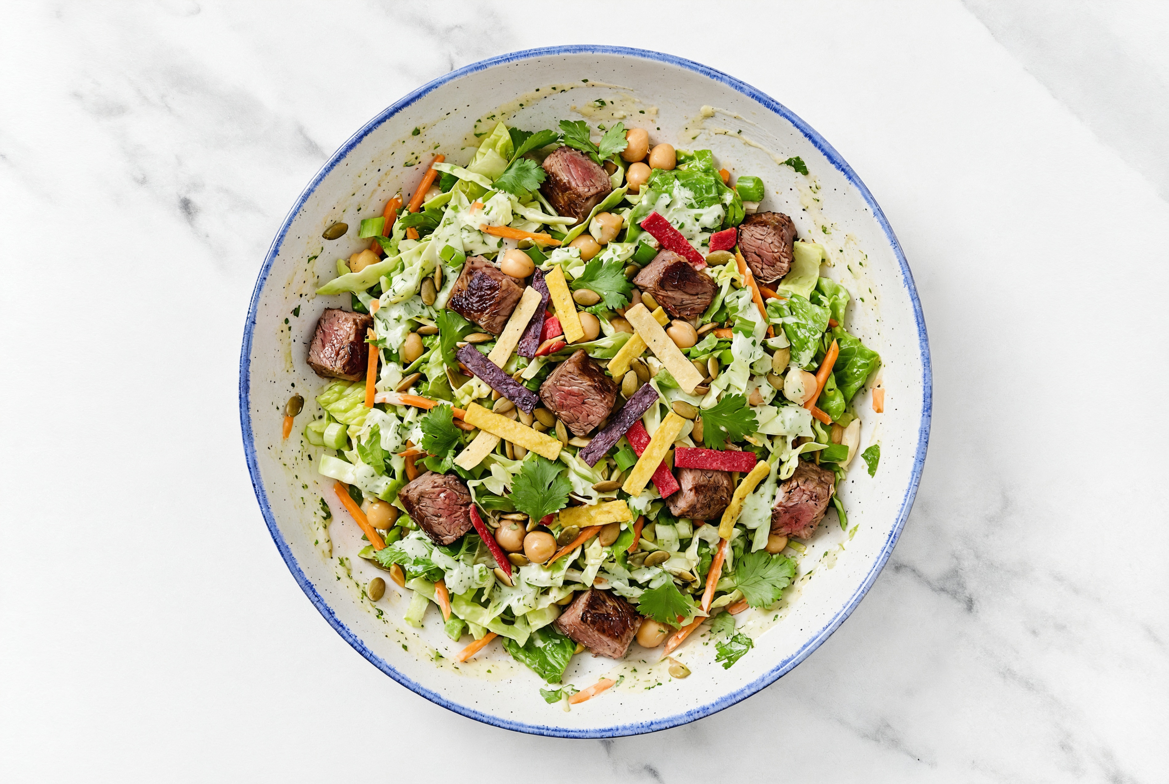 Southwest Lamb Salad with Organic Garbanzo Beans