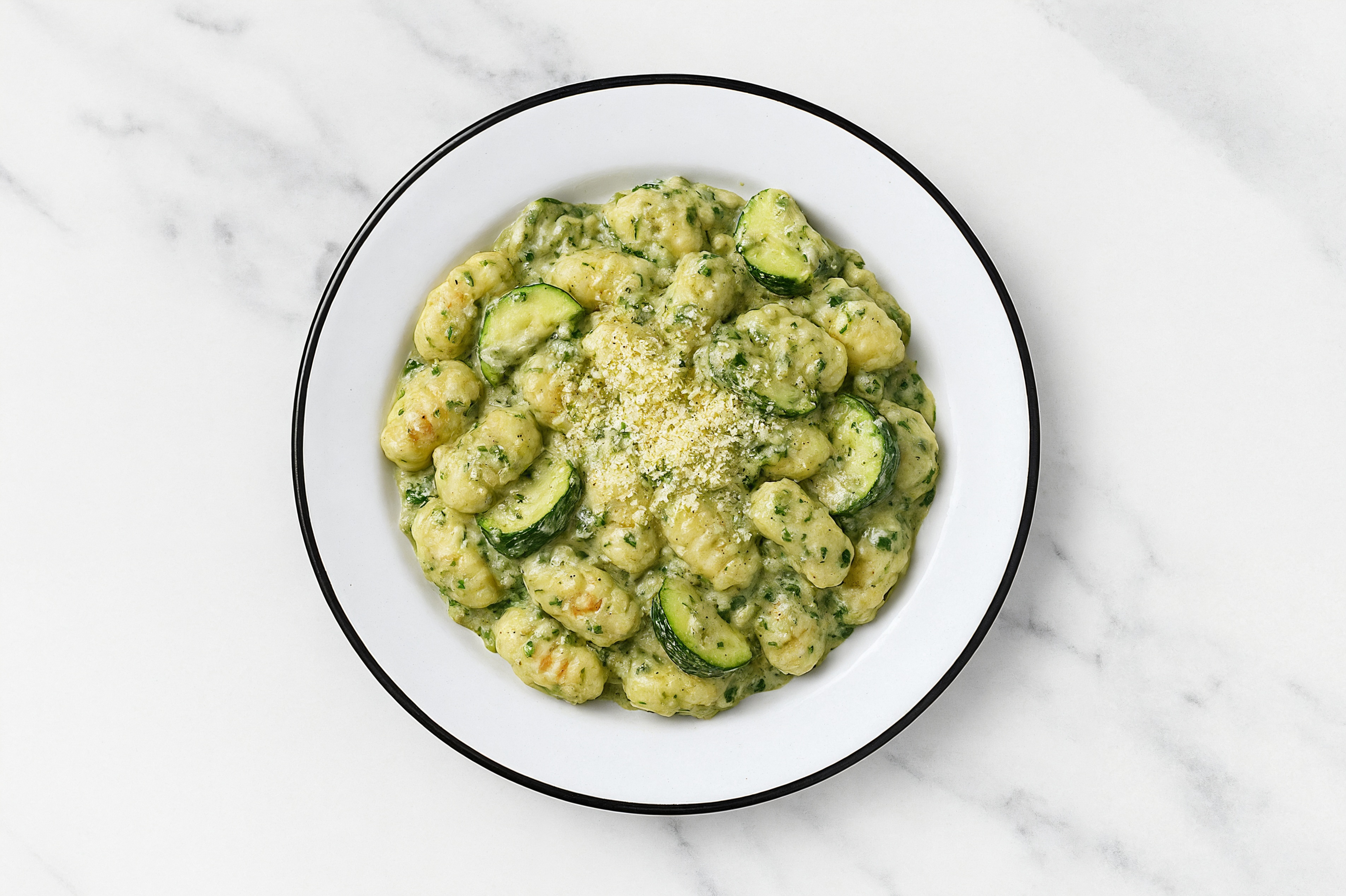 Cheesy Spinach Artichoke Gnocchi