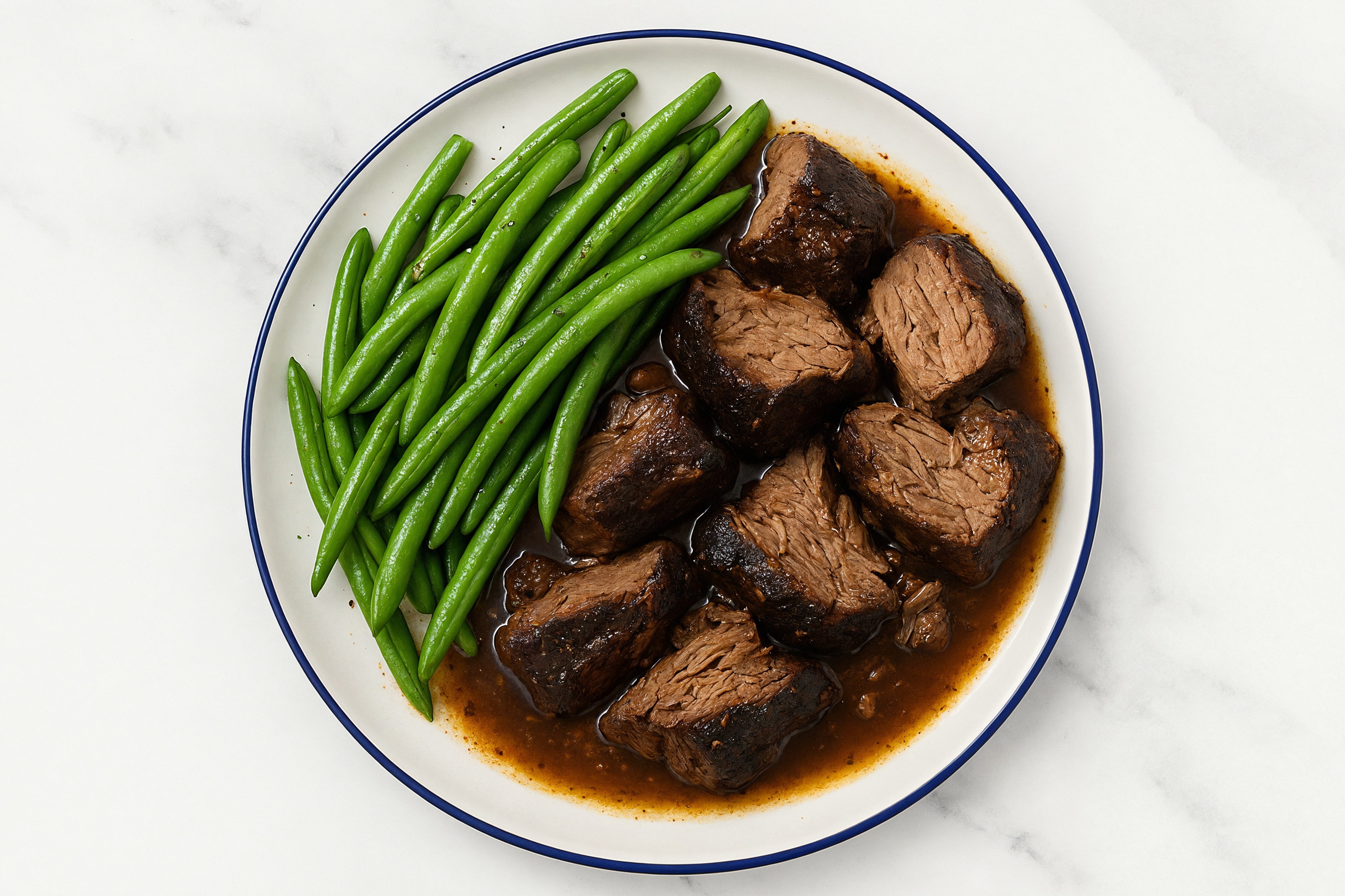 Beef Short Ribs + Organic Green Beans