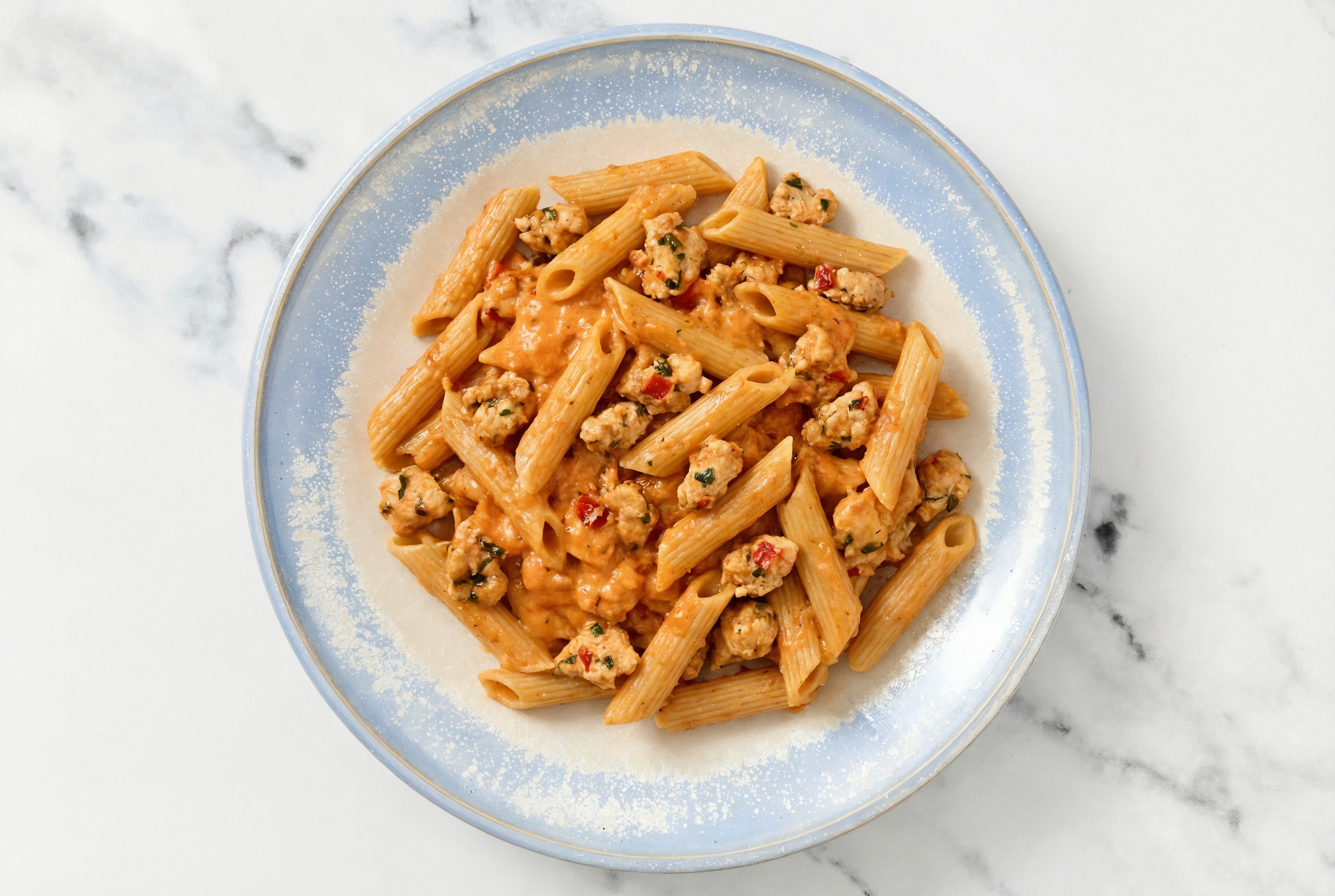 Bruschetta Chicken Sourdough Penne Rigate alla Vodka