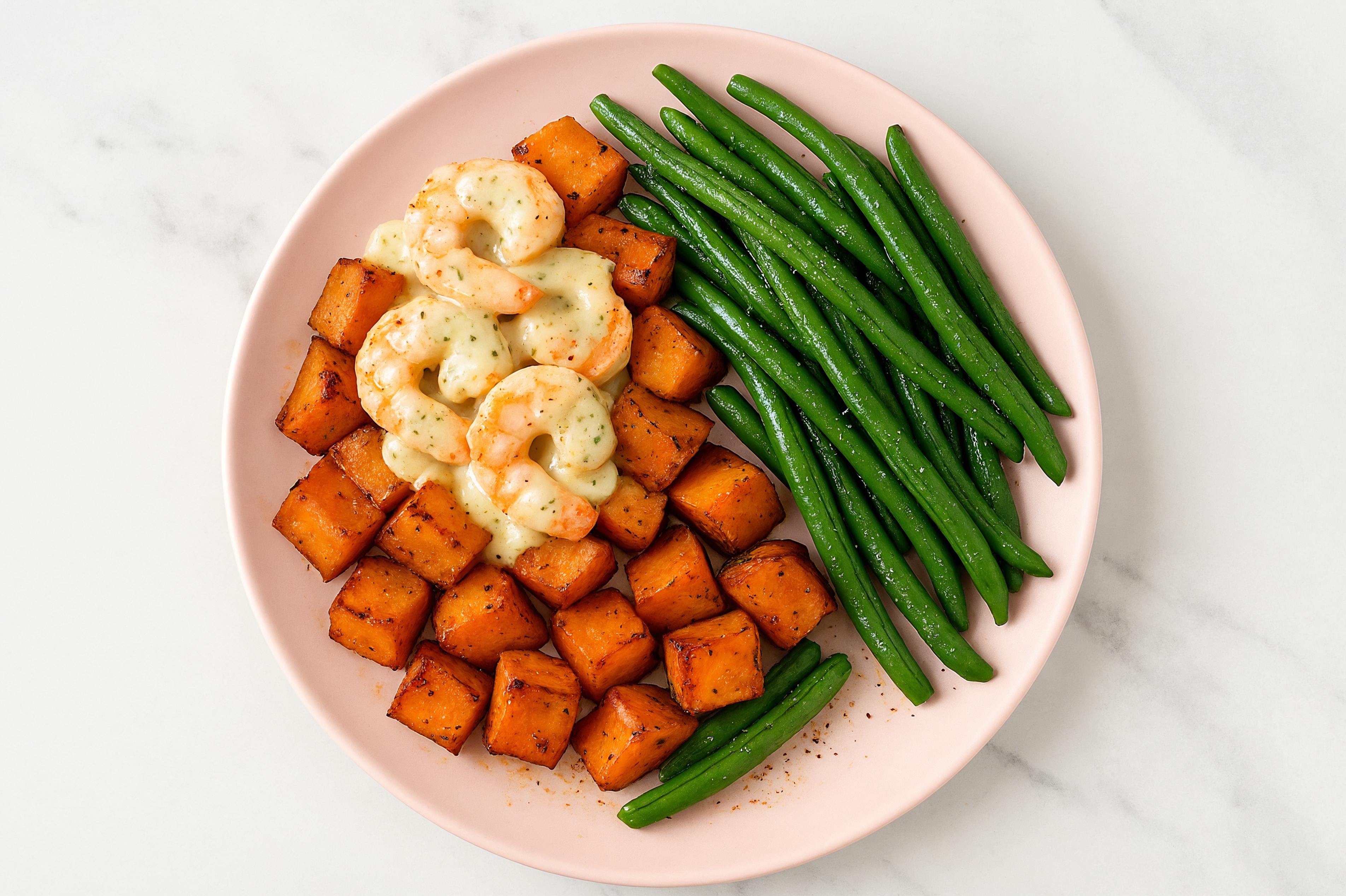 Caesar Wild Caught Shrimp with Sweet Potatoes & Green Beans