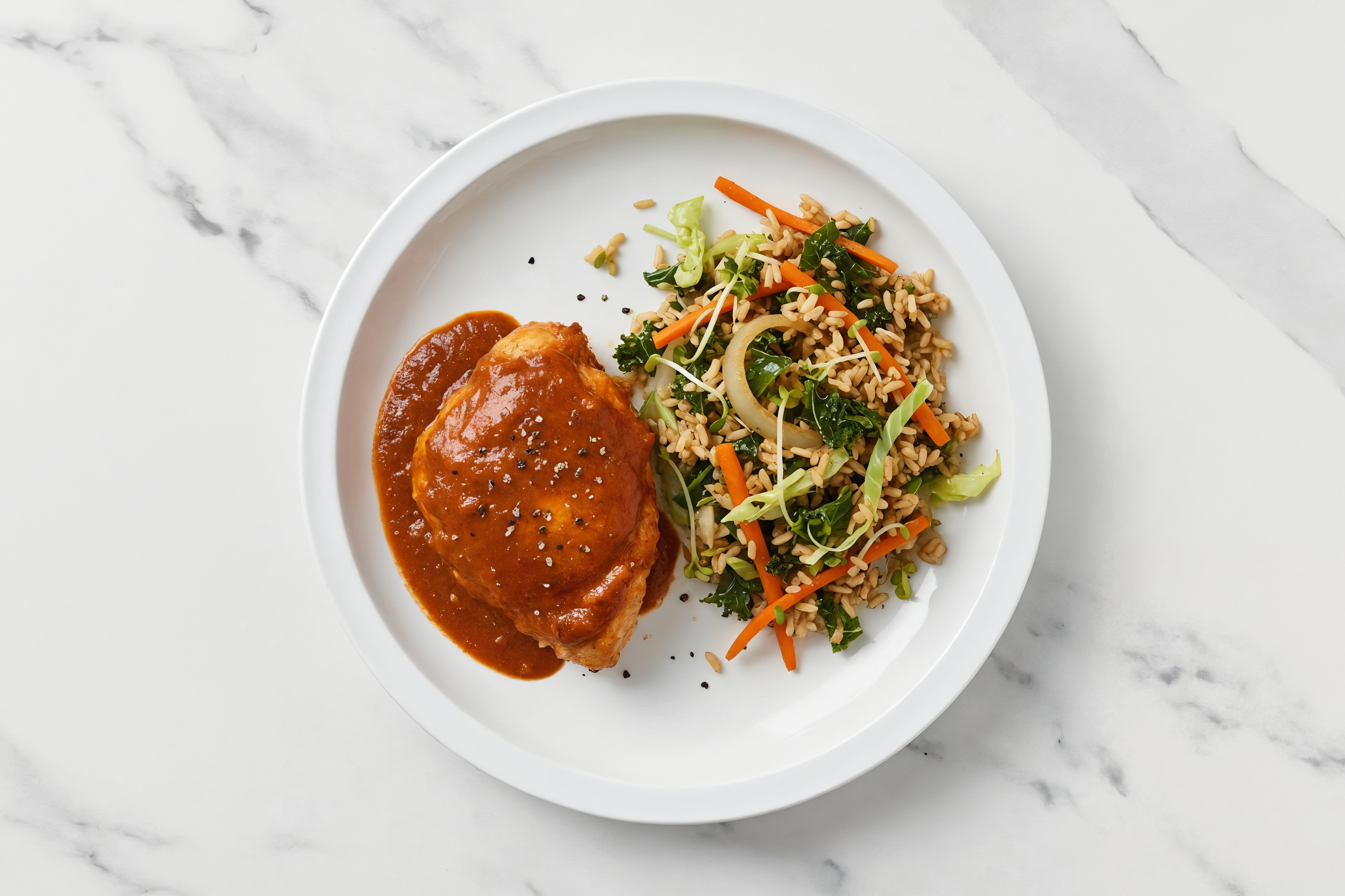 Vindaloo Chicken Thighs + Biryani Vegetable Rice