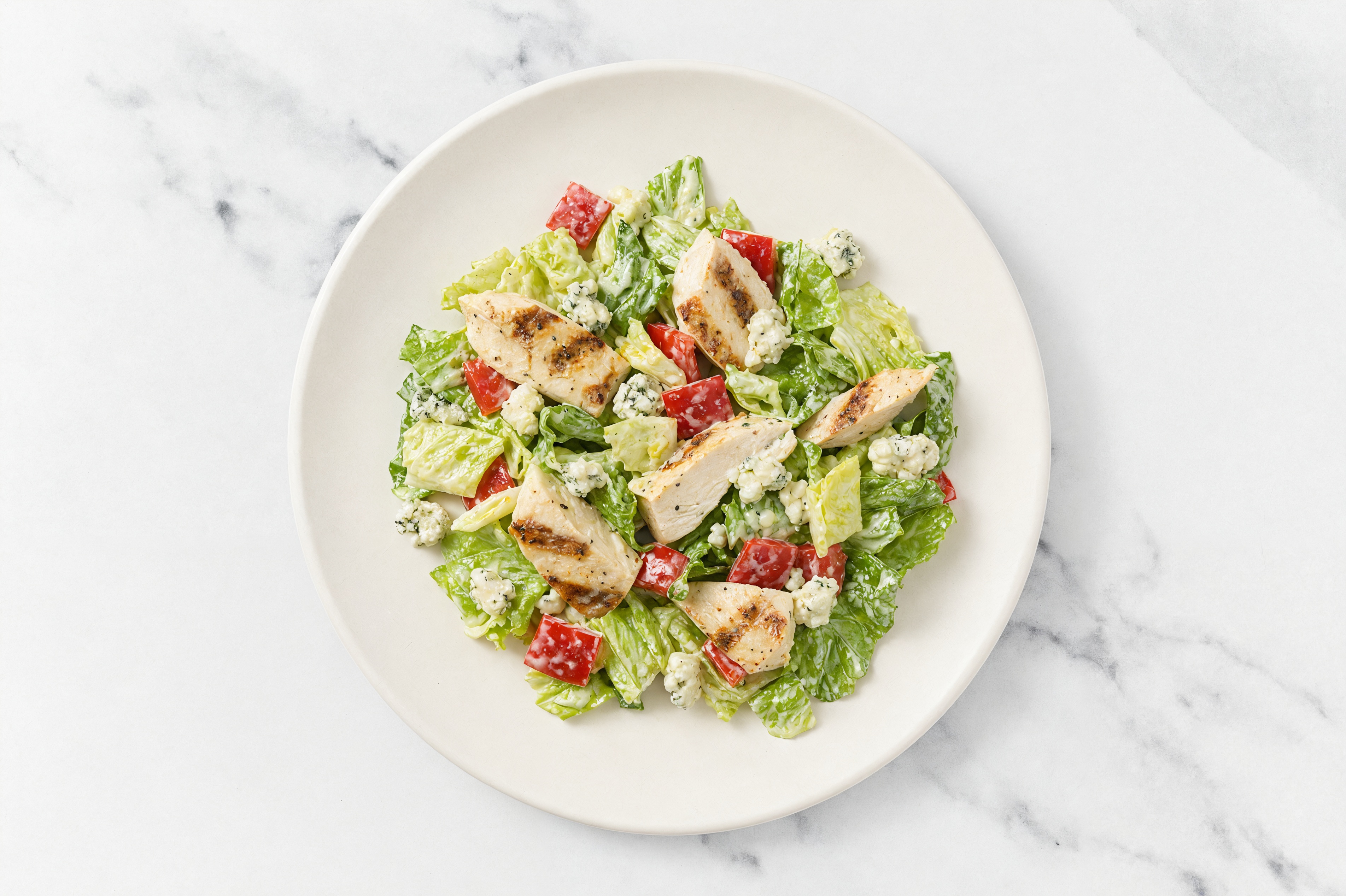 Grilled Seasoned Chicken Breast + Blue Cheese Miso Caesar Salad
