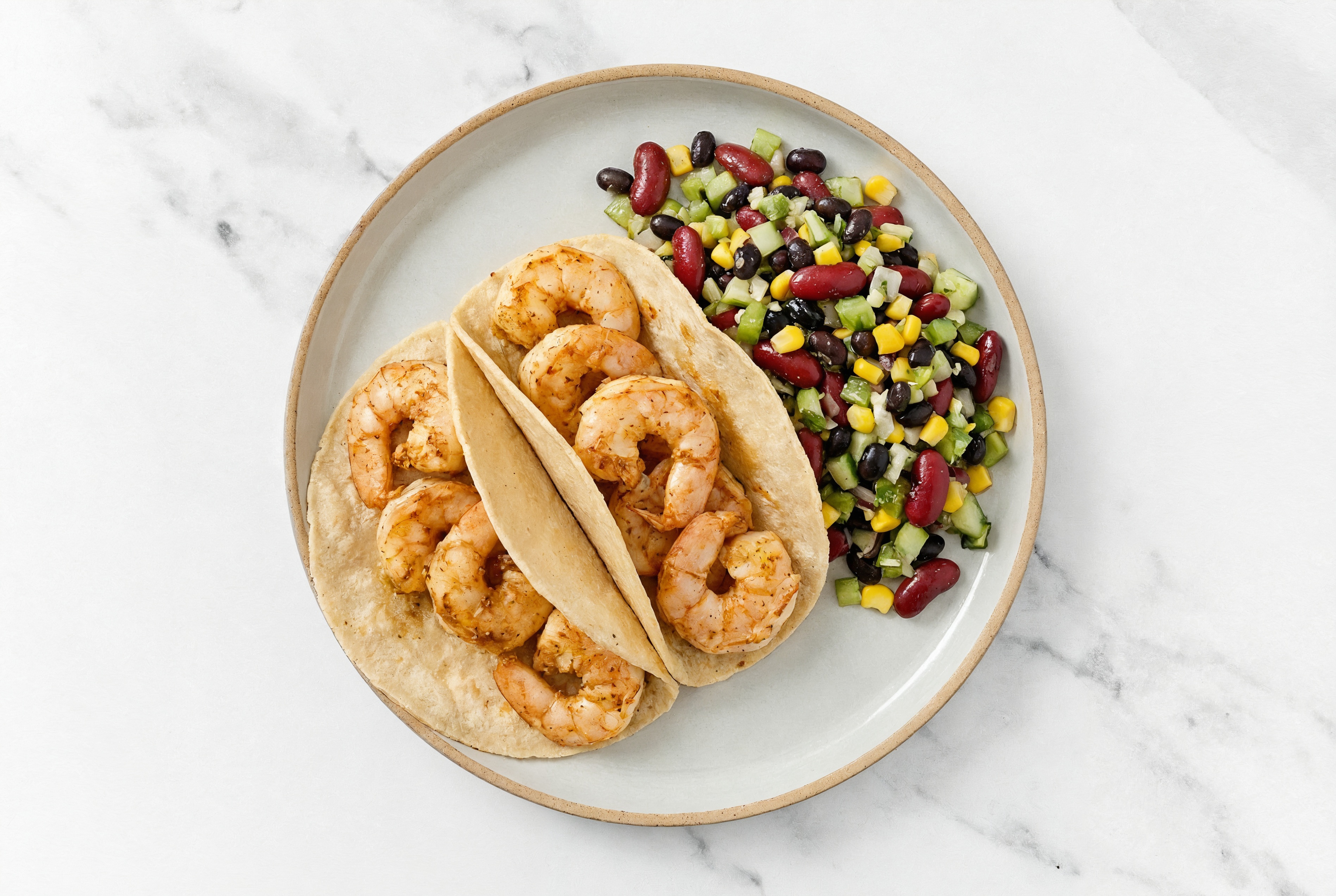 Herby Summertime Jumbo Shrimp Tacos