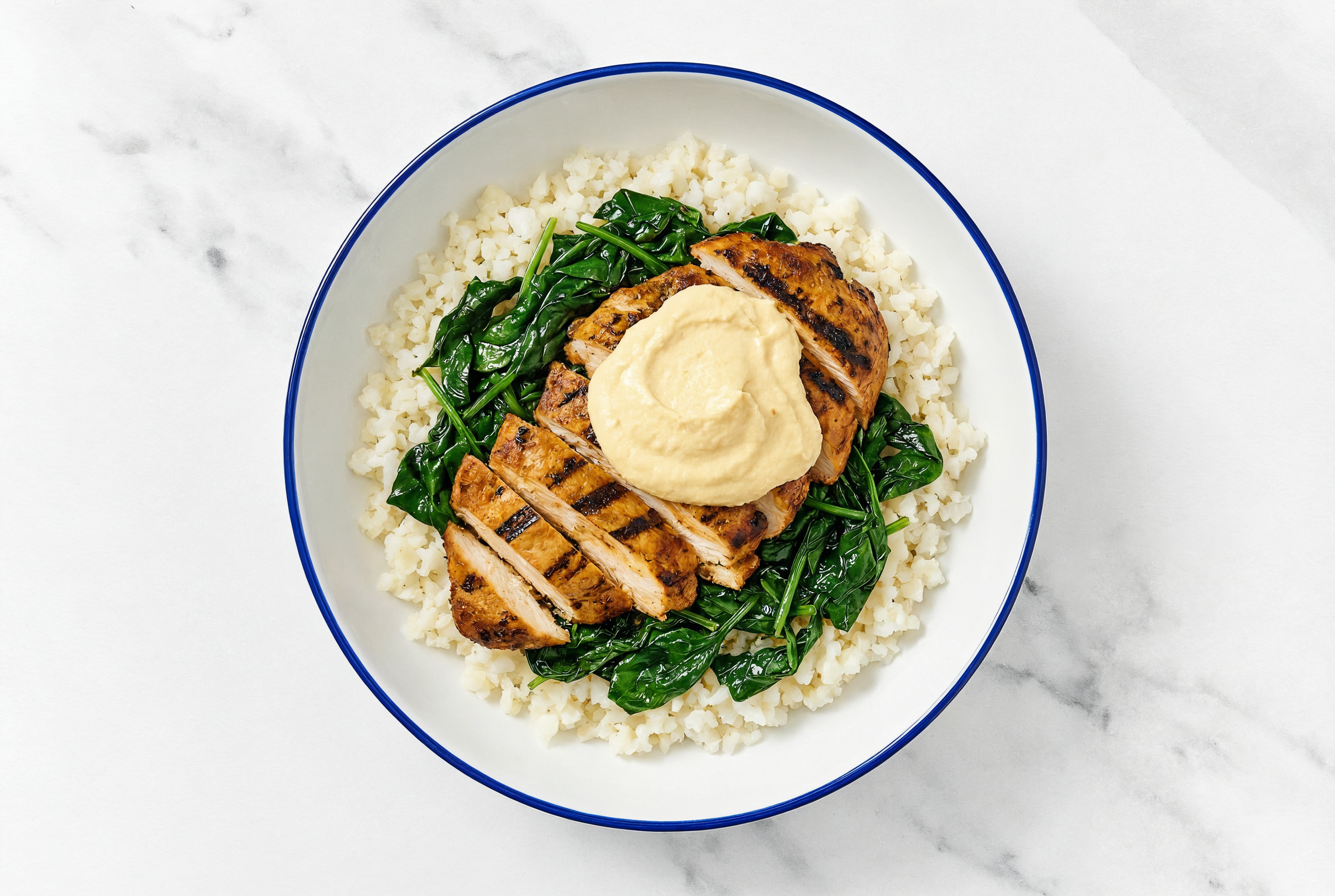 Low-Carb Spicy Chicken Cauli Bowl