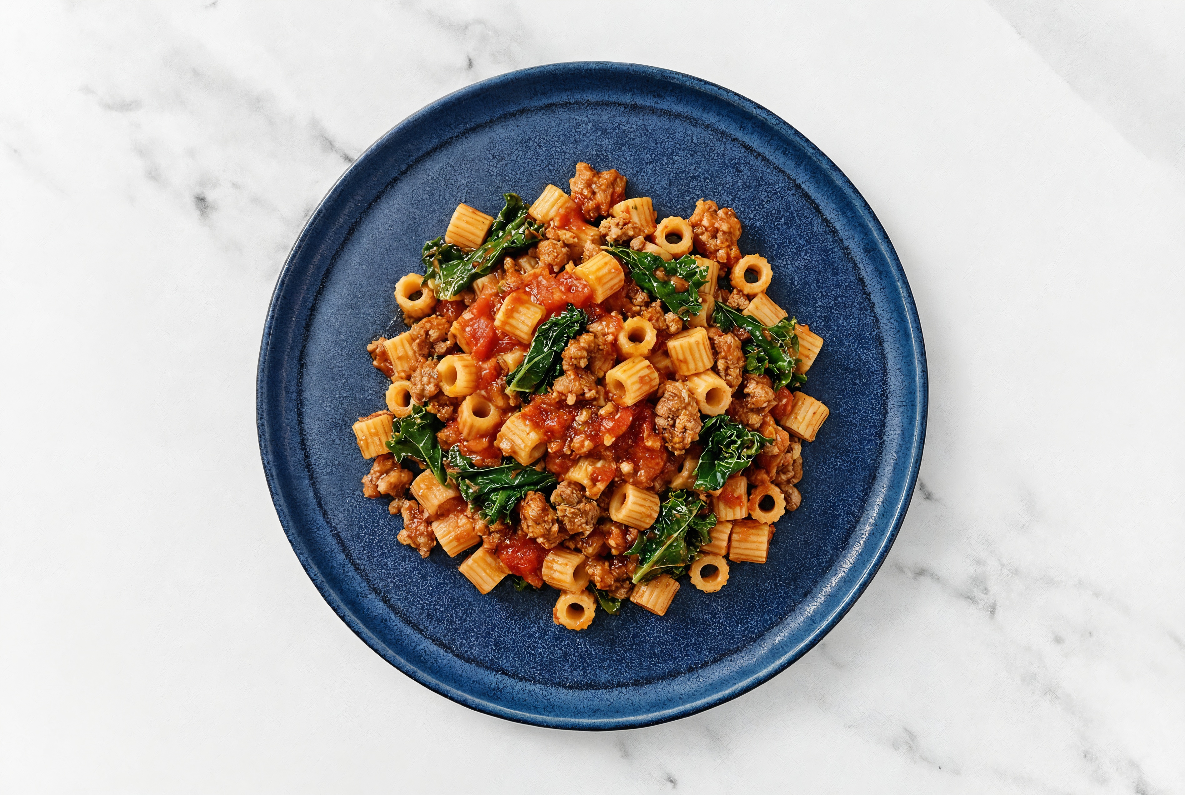 Marinara Tubetti Rigati Pasta with Italian-Style Ground Beef + Kale