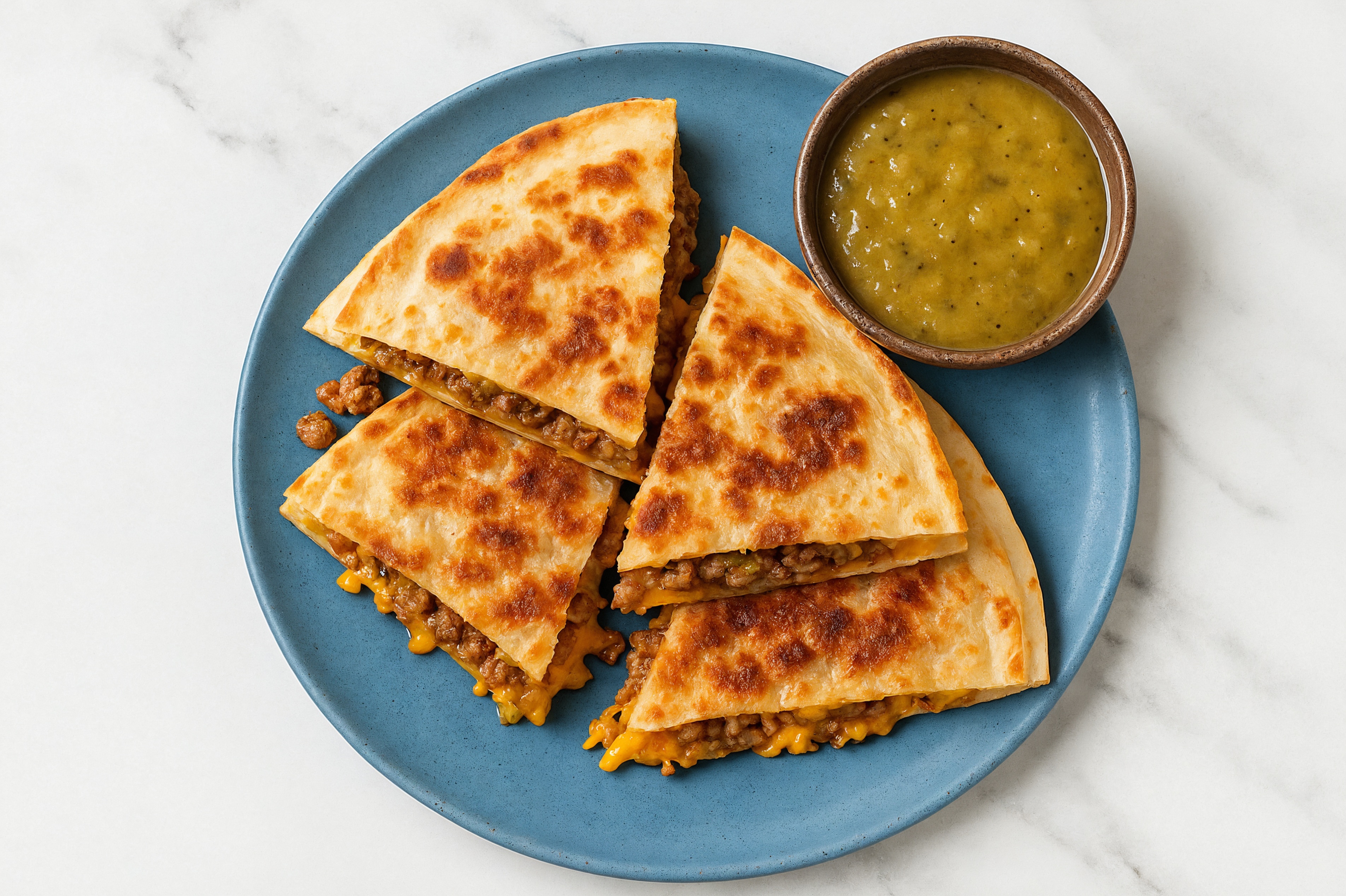 Hearty Spicy Lamb Quesadillas