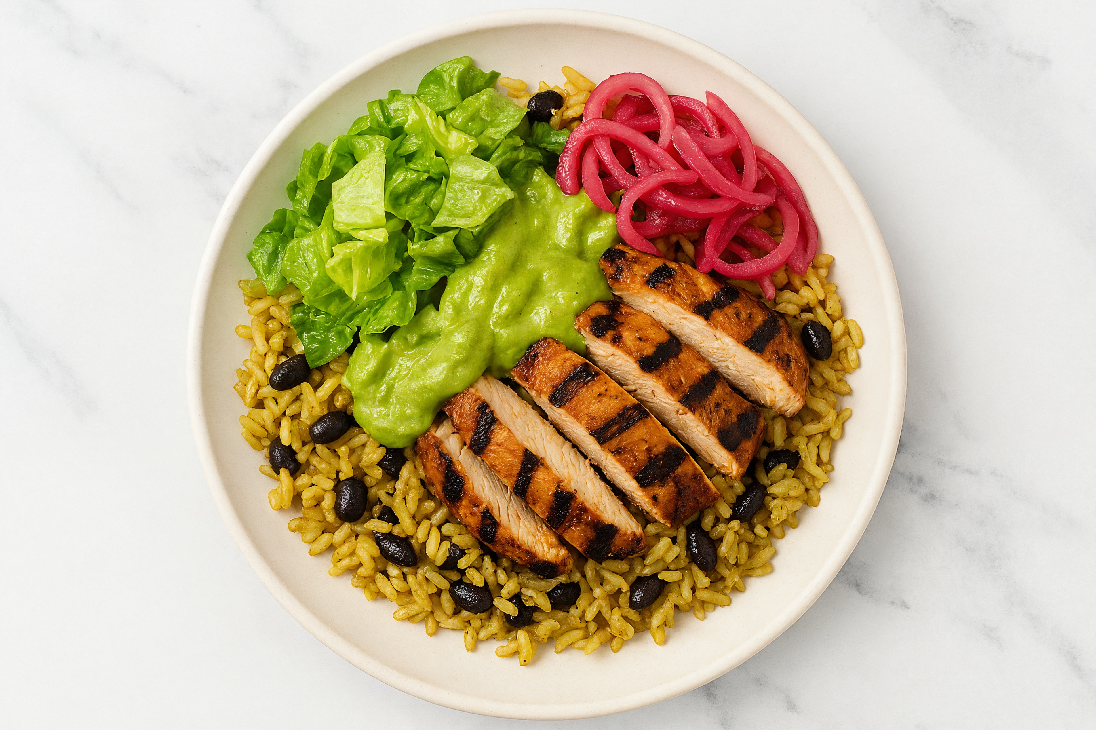 Easy Eat The Rainbow Spicy Chicken Burrito Bowl