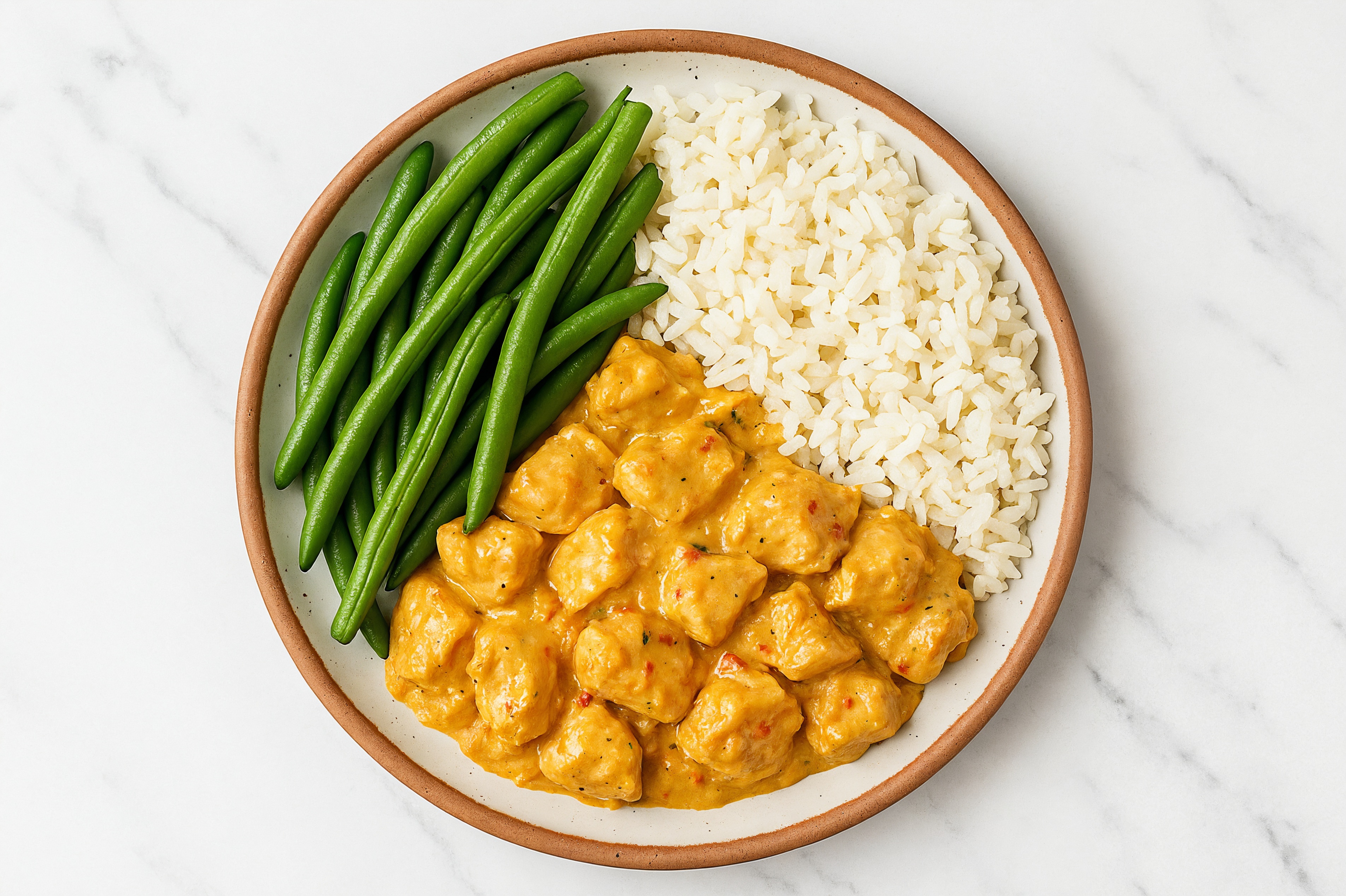 Lemongrass Chicken + Organic Green Beans Long Grain White Rice Bowl