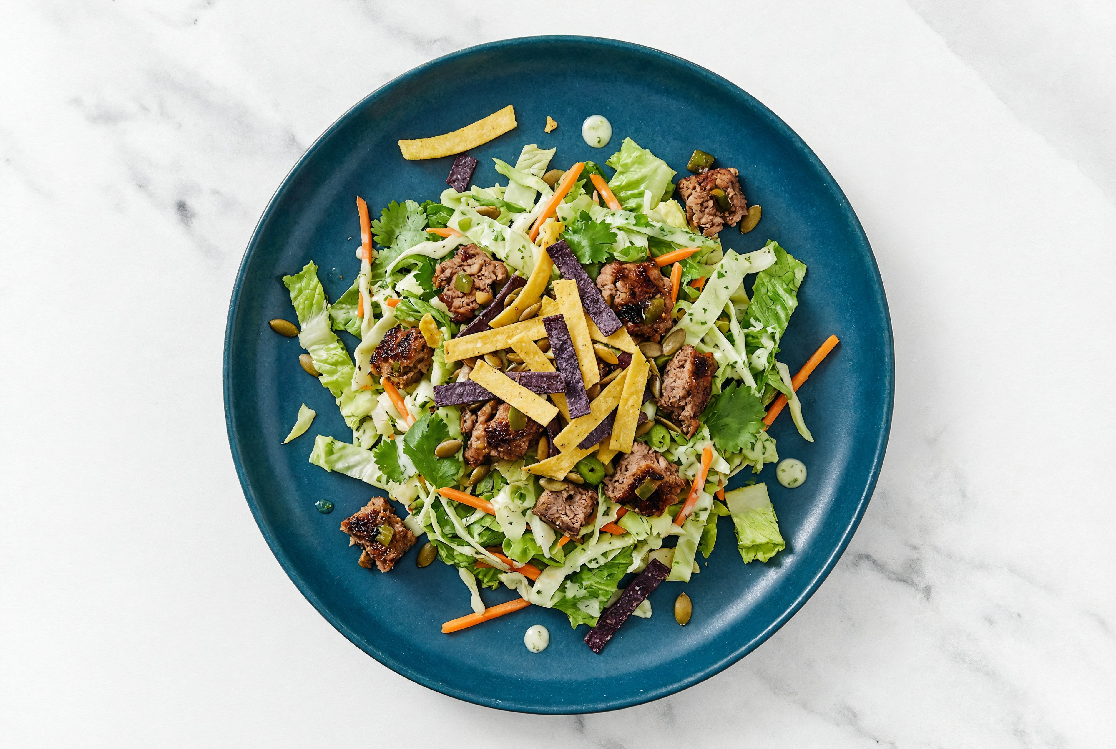 Southwest Salad with BBQ Beef and Brisket