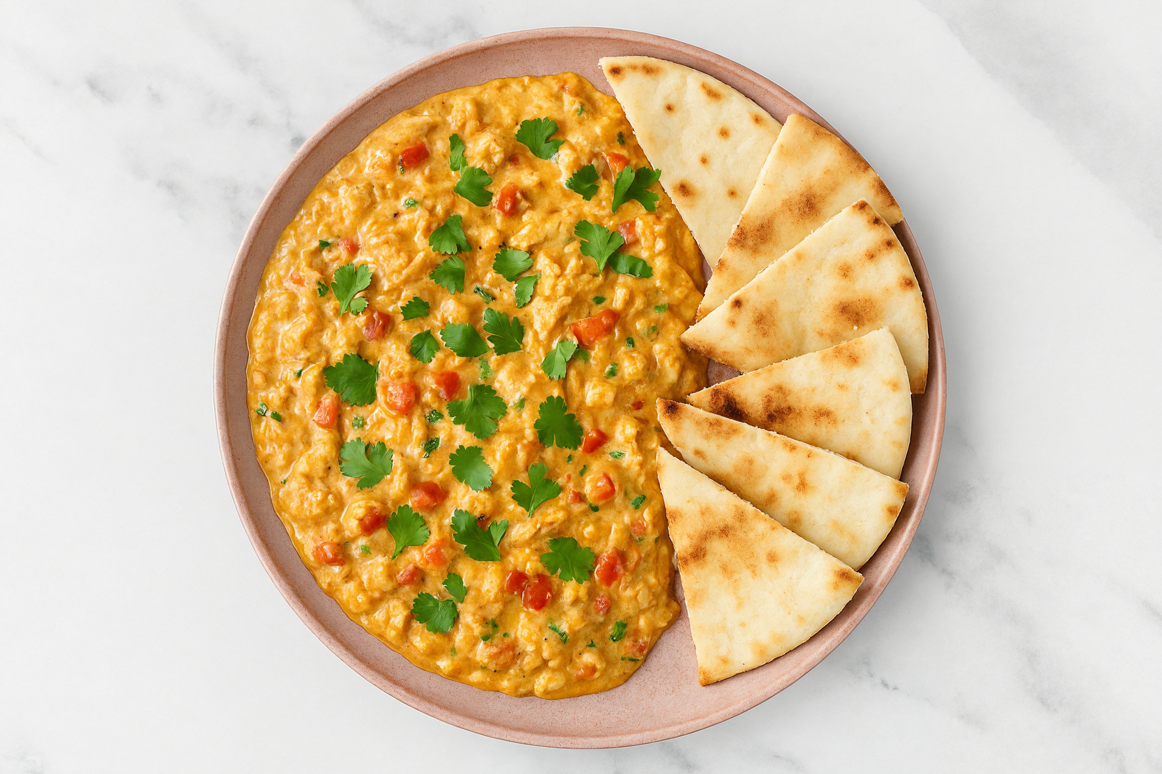 Loaded Chicken Queso + Traditional Pita Wedges