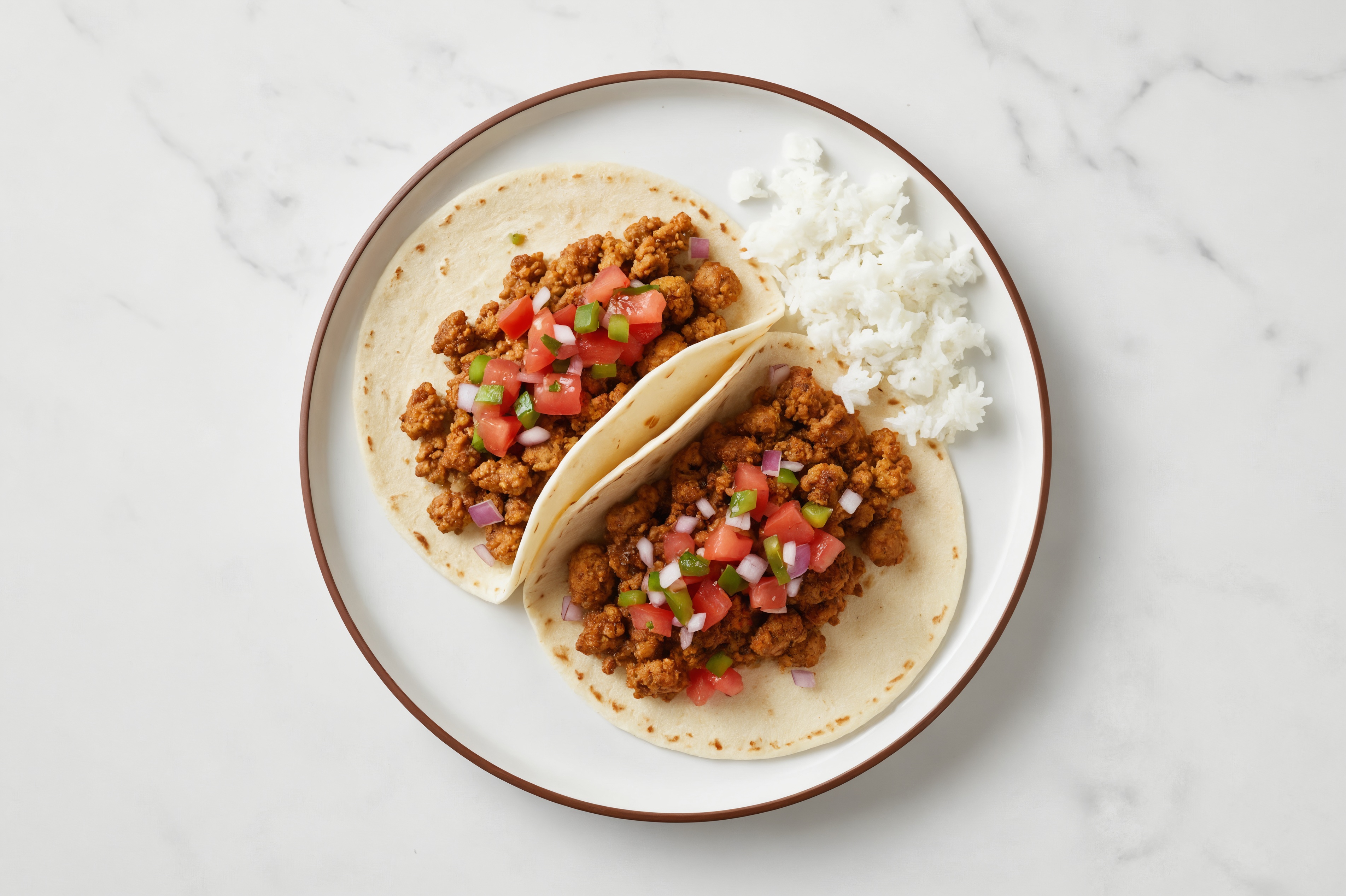 Classic Turkey Tacos + Rice