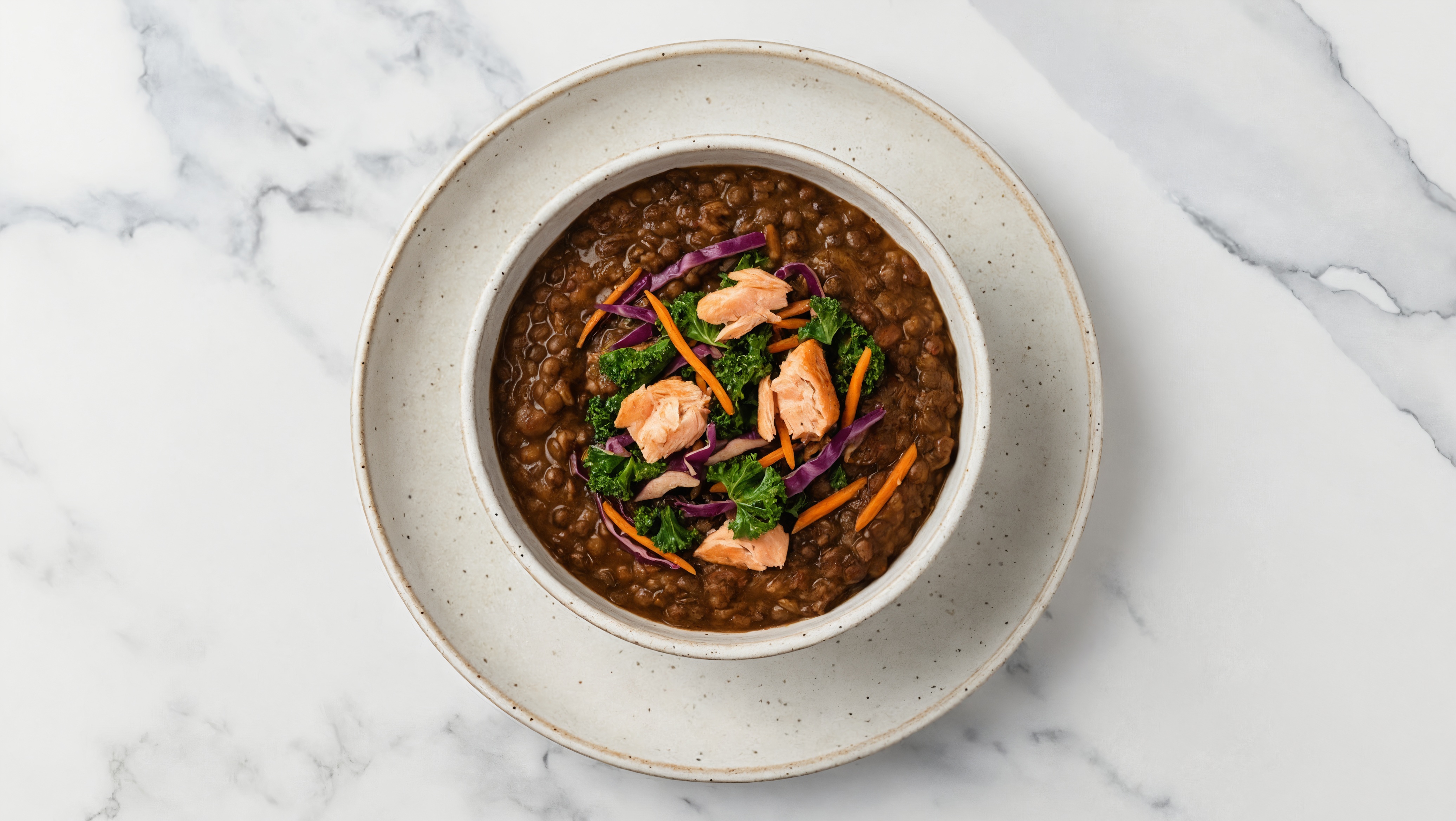 Salmon & Lentil Stew with Veggies
