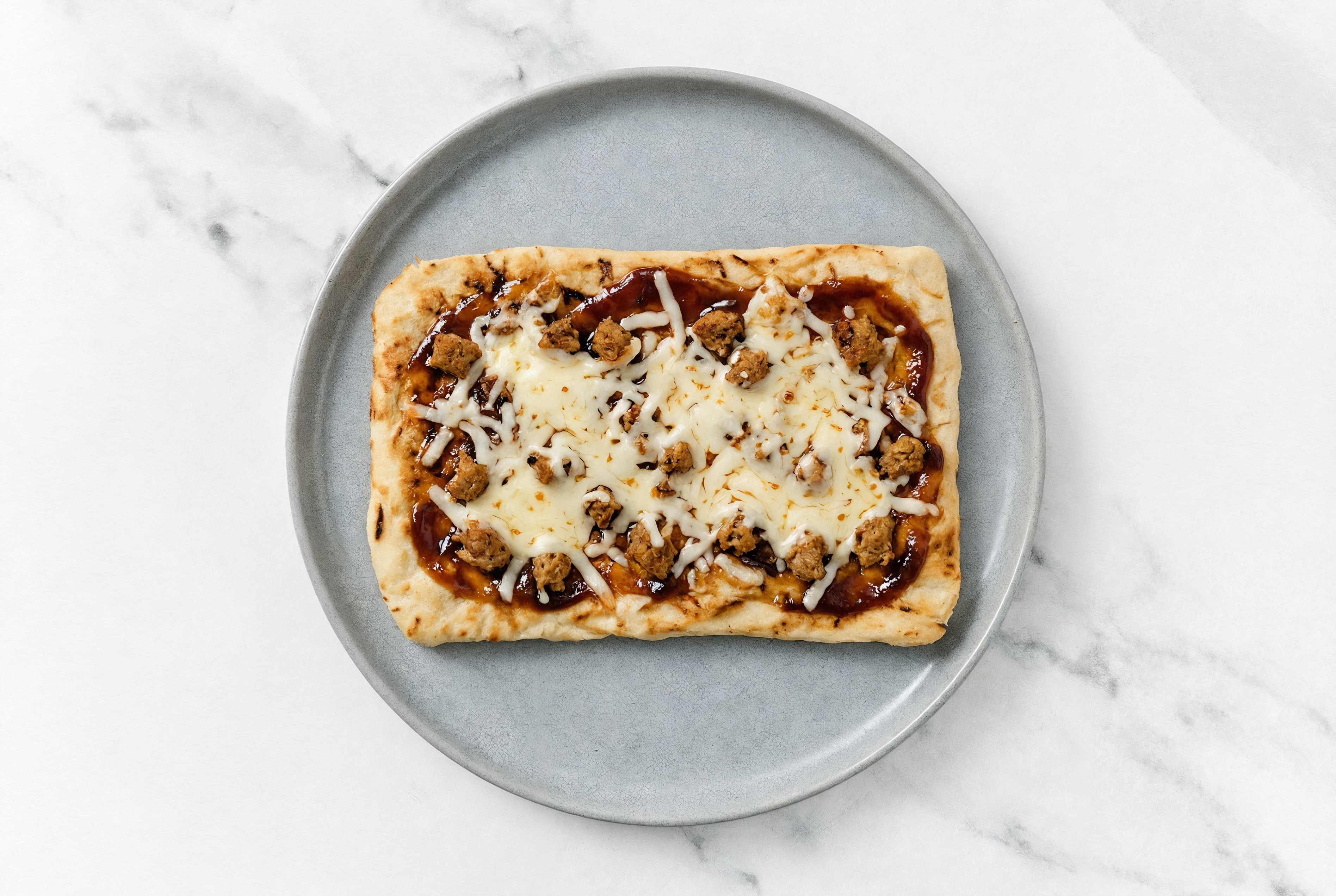 BBQ Turkey Sausage Pizza with Original BBQ Sauce